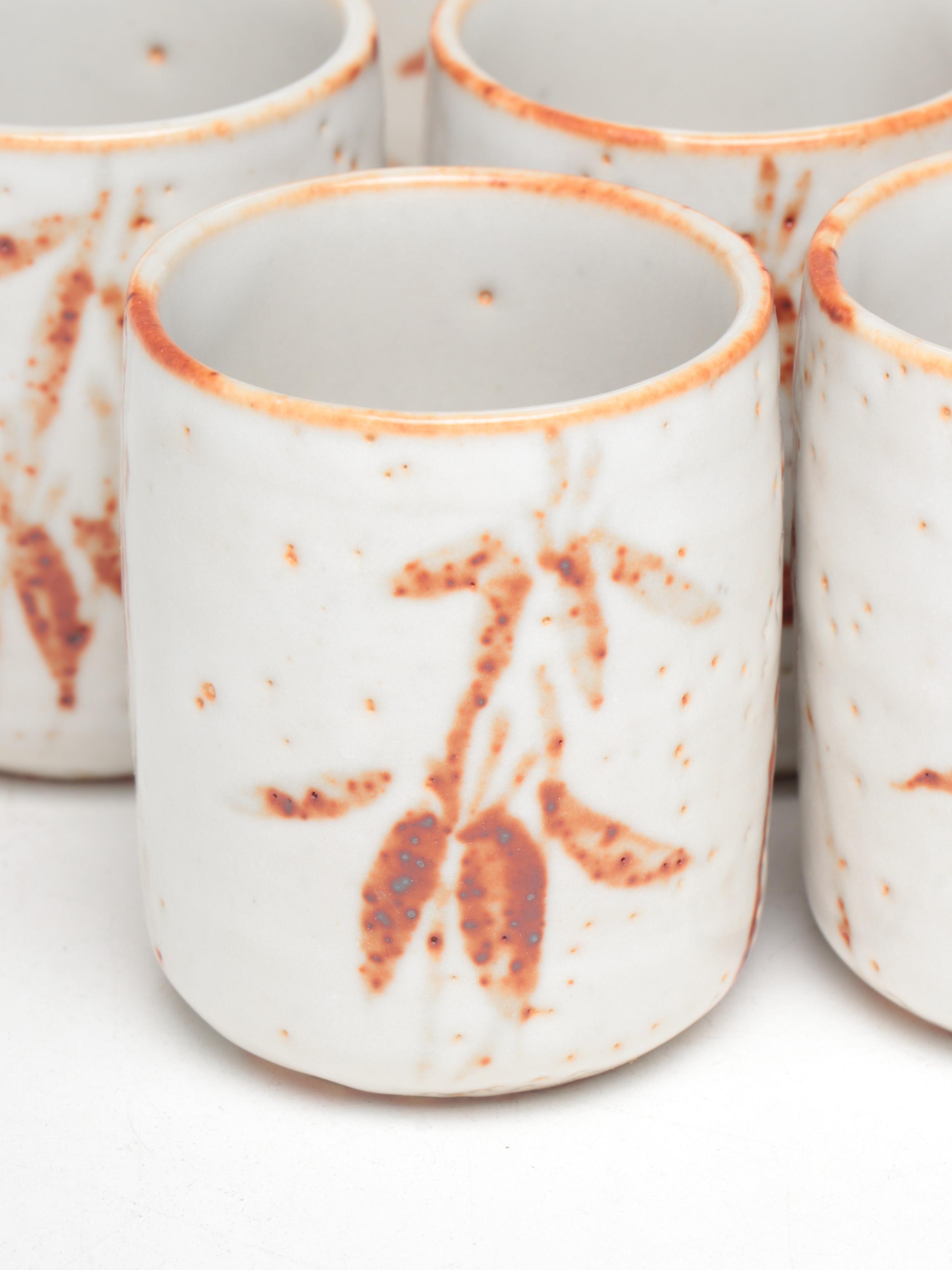 Kang Yuan Japanese Artisan Shino Ware Tea Set