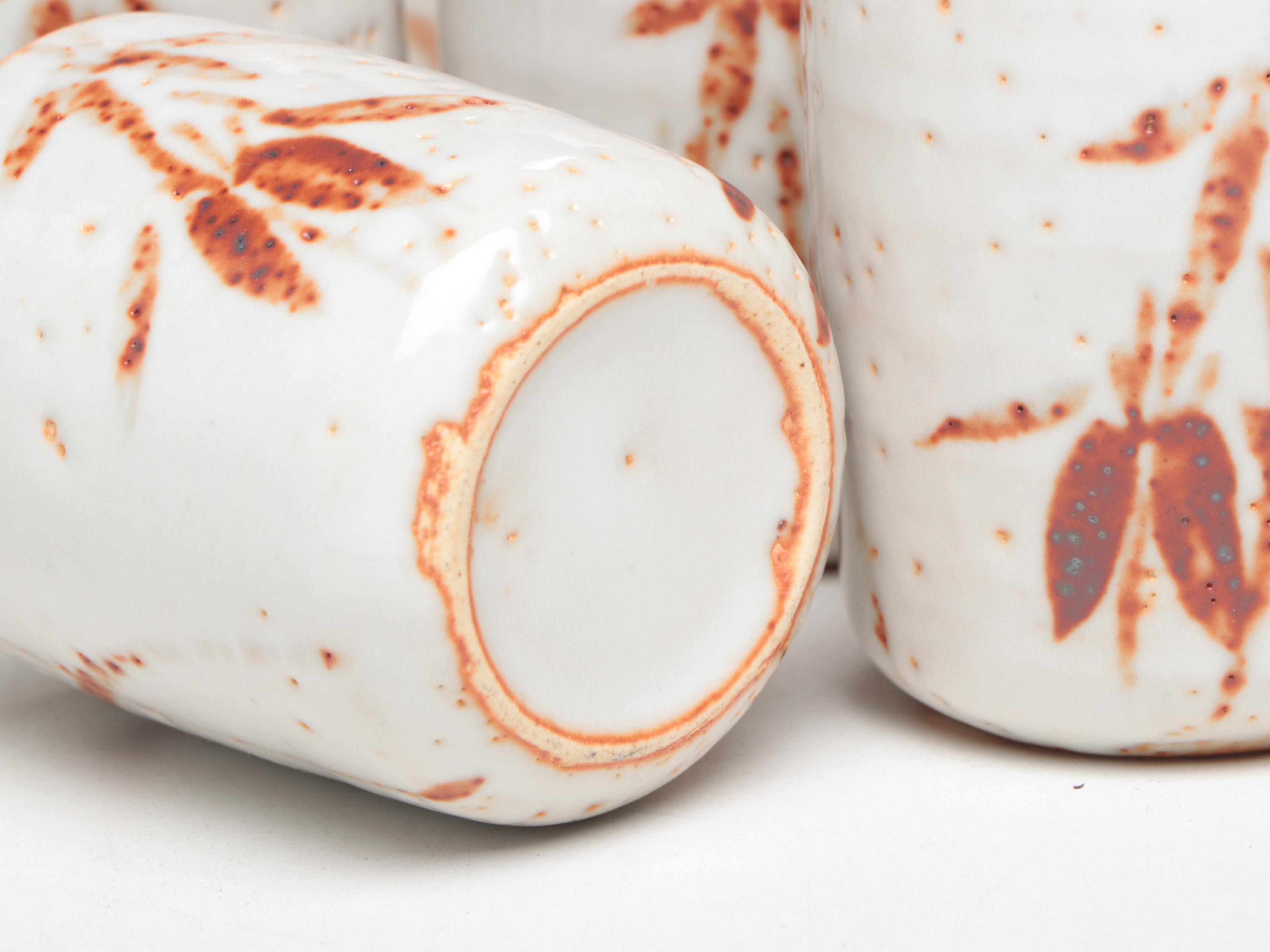 Kang Yuan Japanese Artisan Shino Ware Tea Set