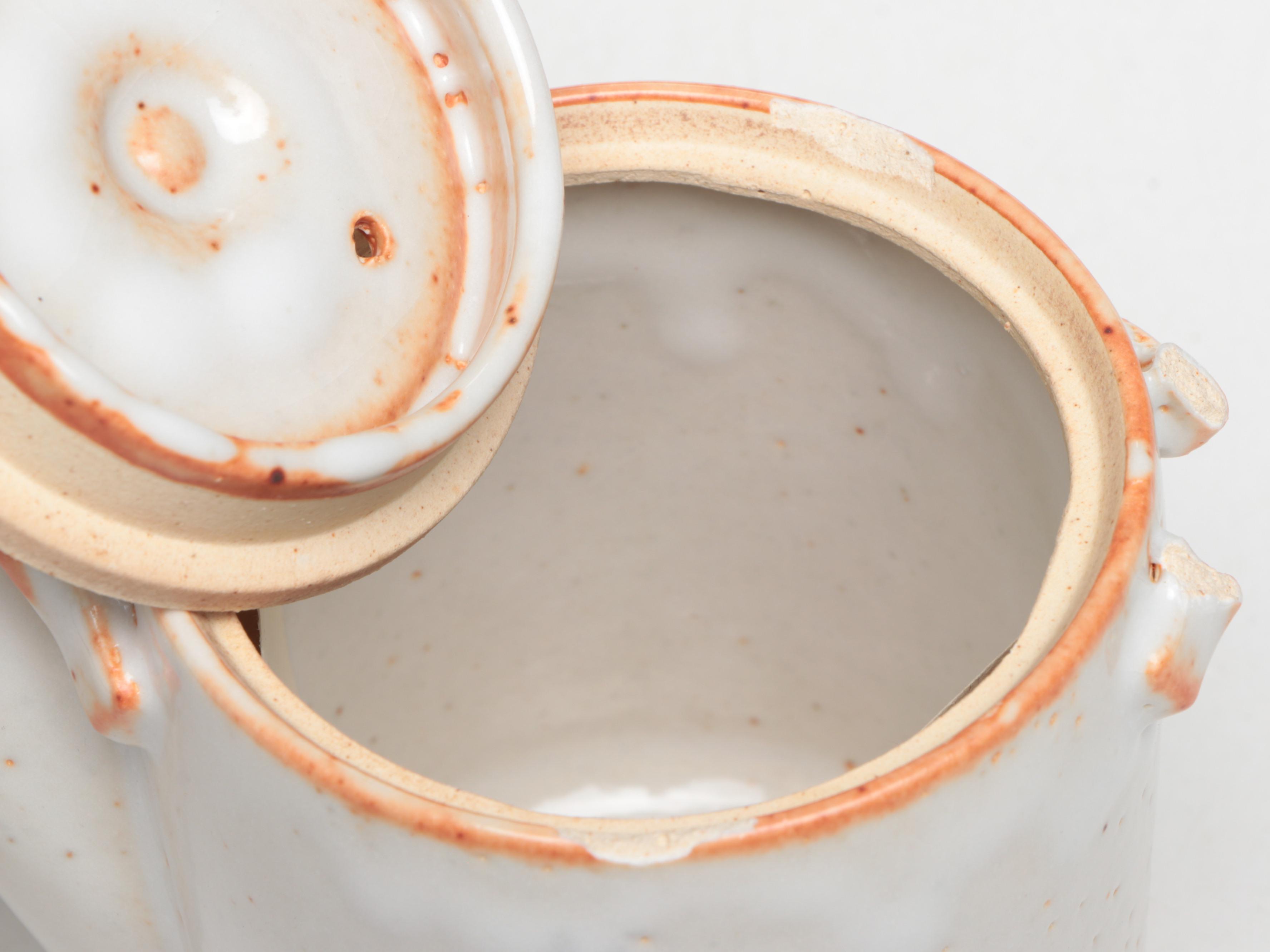 Kang Yuan Japanese Artisan Shino Ware Tea Set