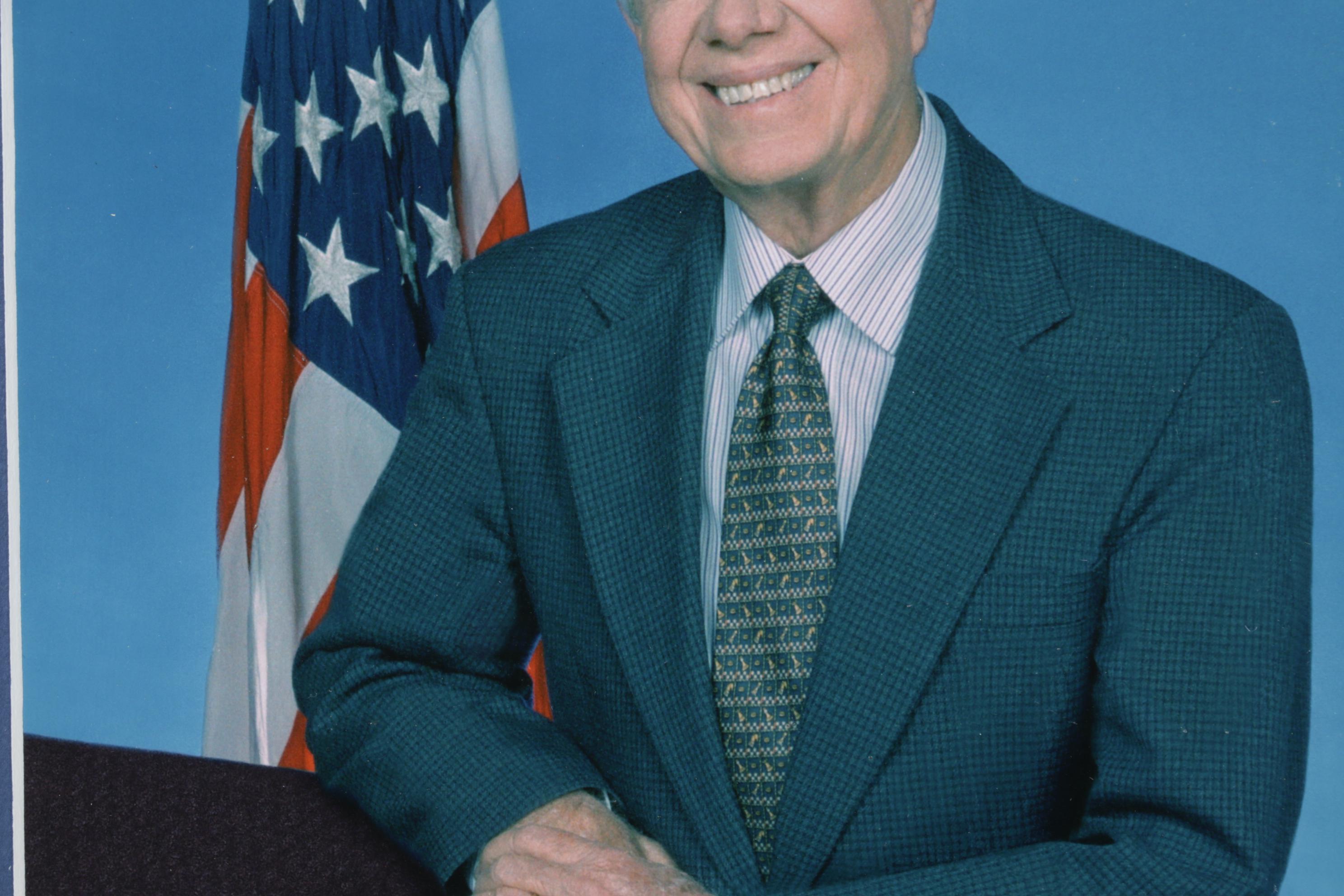 Signed and Framed Autographed Photo of President Jimmy Carter