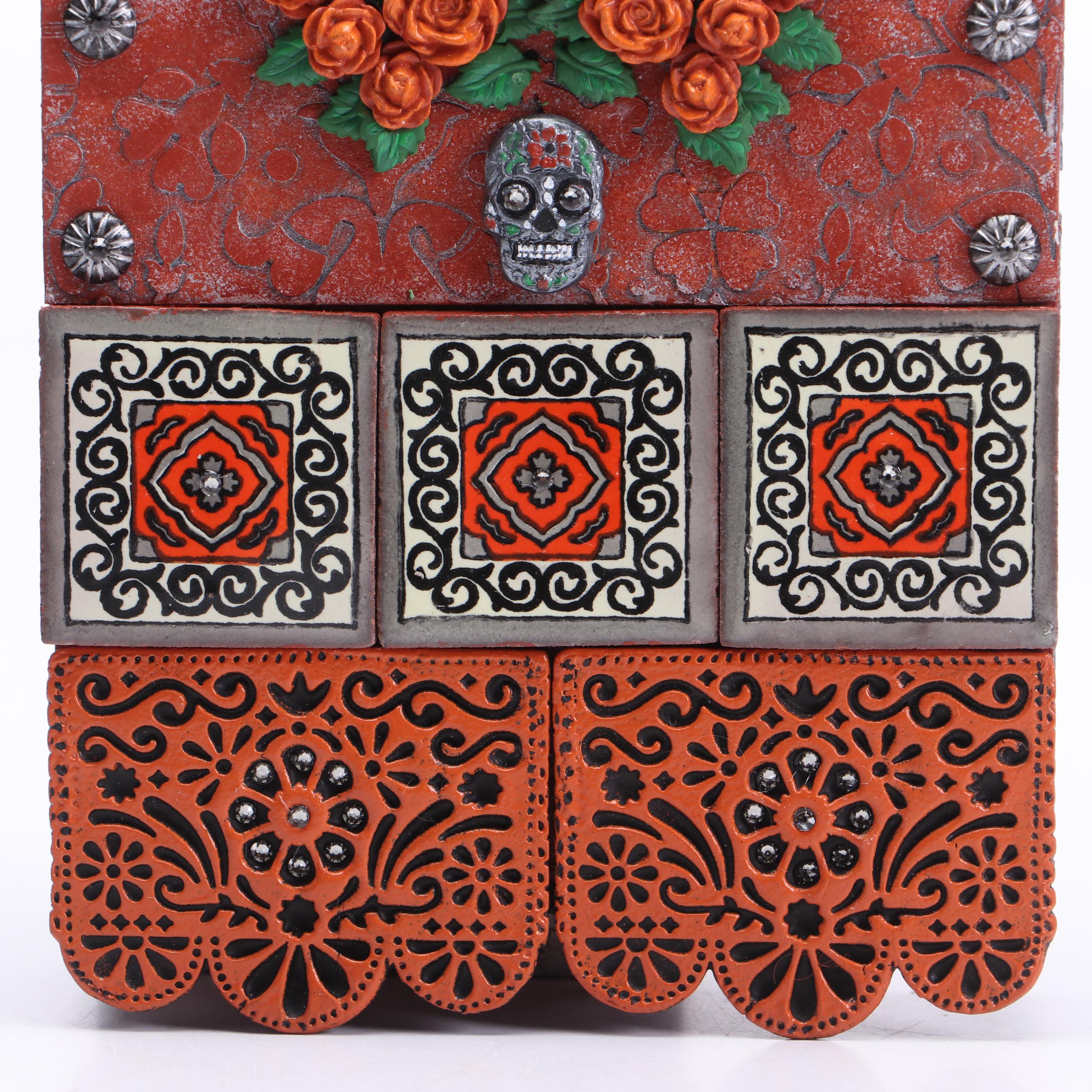 Deborah Kovacs-Sturdevant Mixed Media Composition "Dia de los Muertos"
