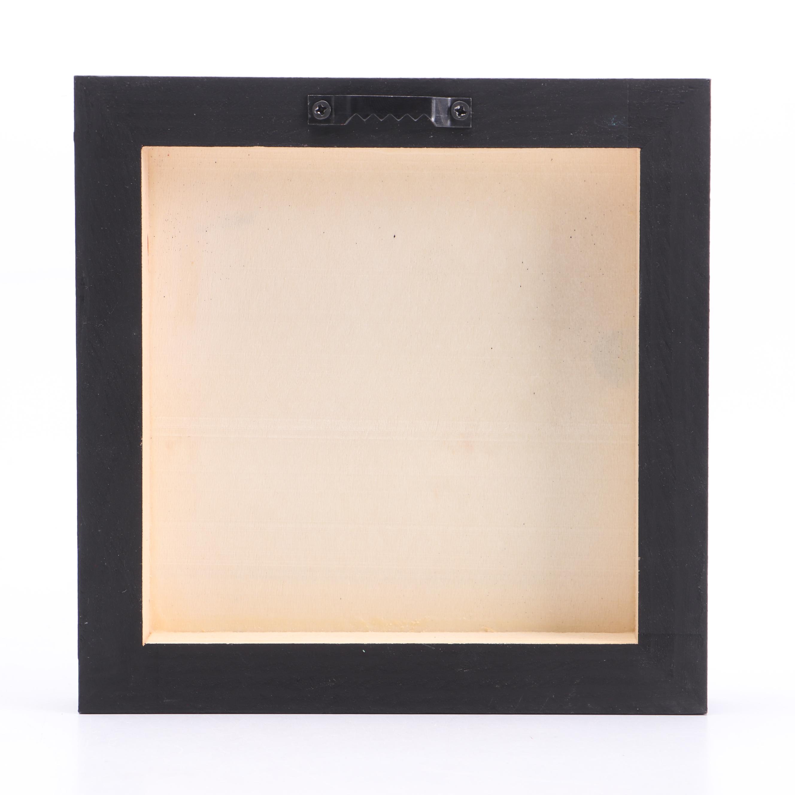 Deborah Kovacs-Sturdevant Mixed Media Collage "Black & White Mandala"