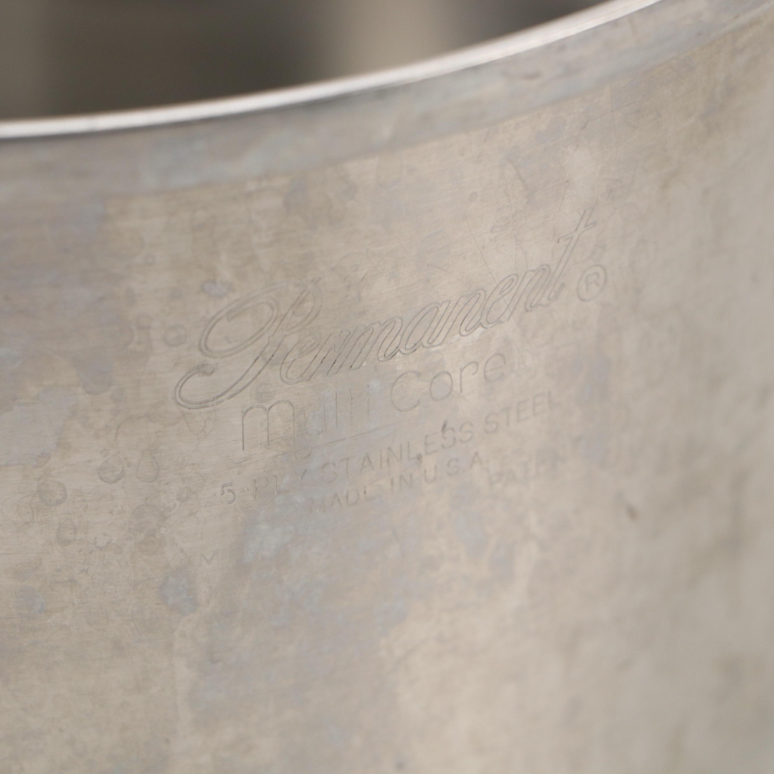 Permanent Stainless Steel Pots and Pans, Mid to Late 20th Century