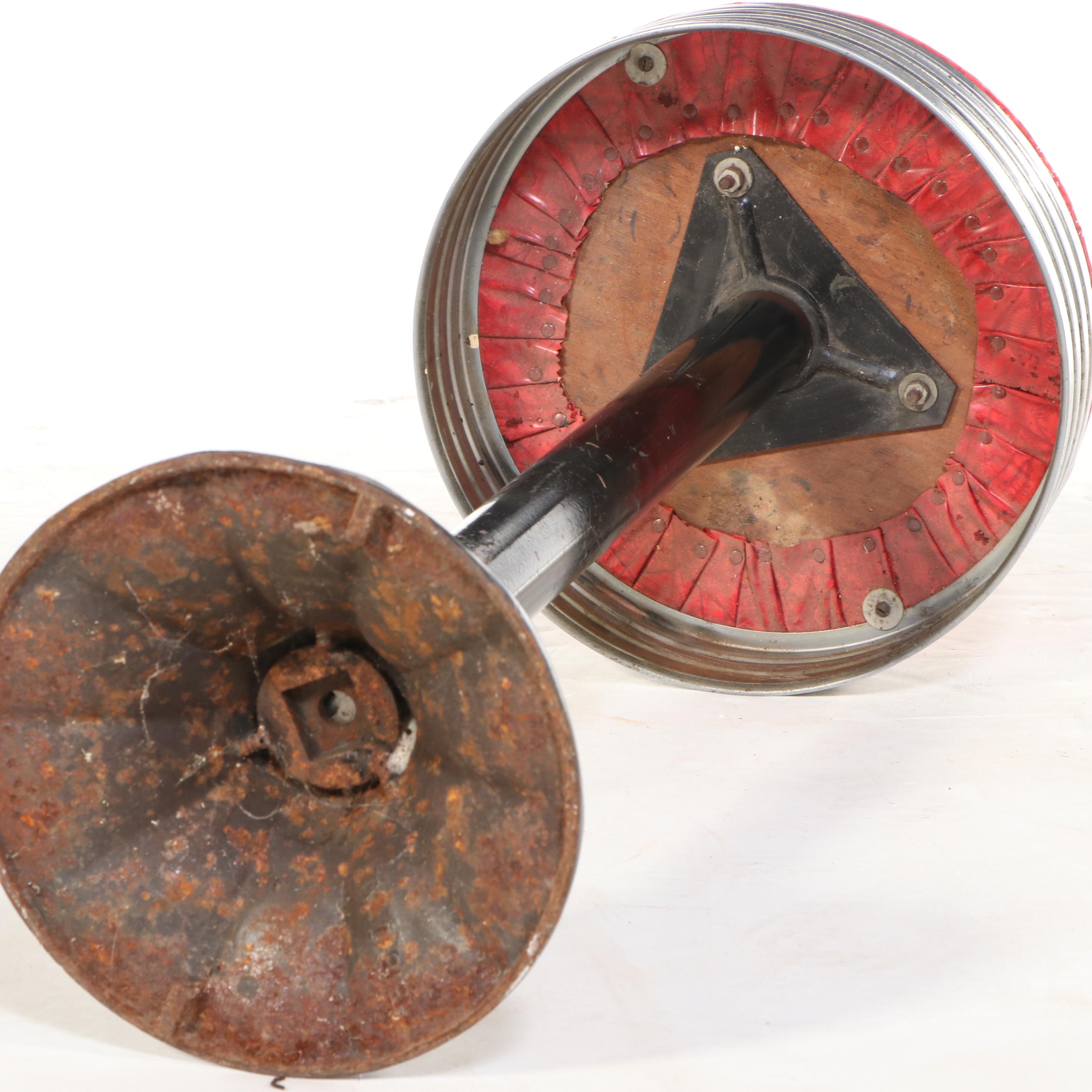 Painted Chrome and Vinyl Diner Stools, Mid-20th Century