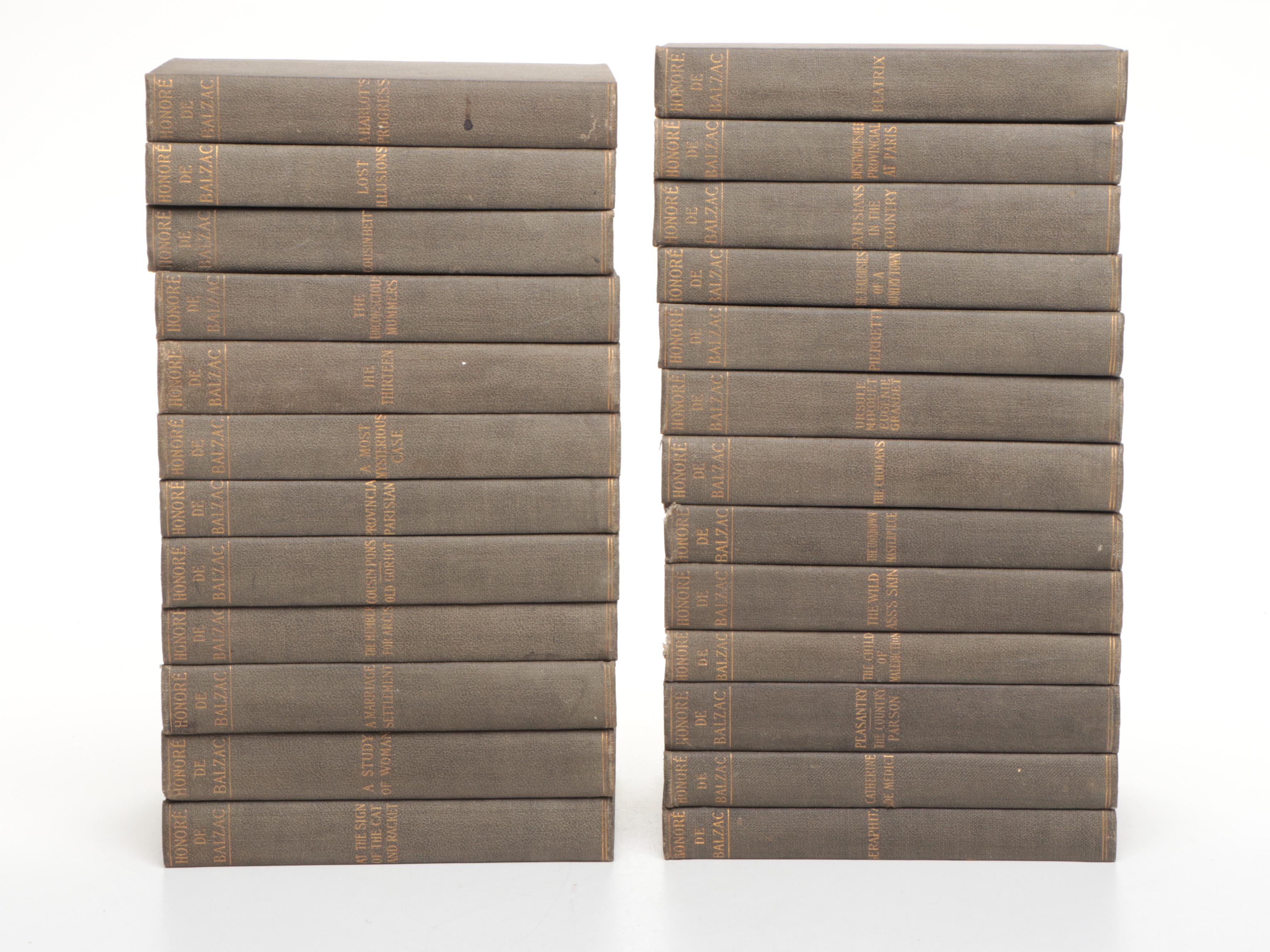 "The Works of Honoré de Balzac" Complete Twenty-Five Volume Set, 1900