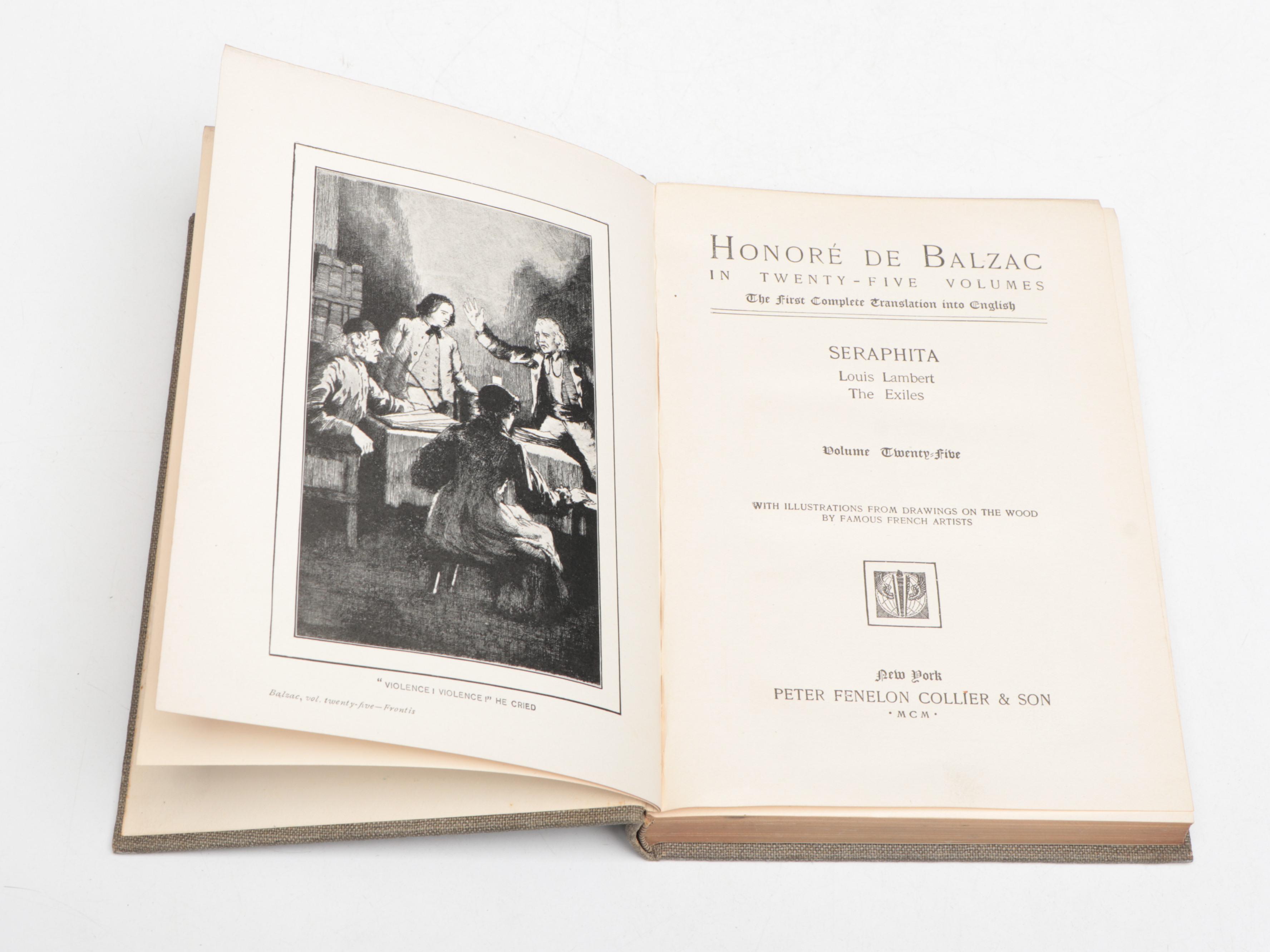 "The Works of Honoré de Balzac" Complete Twenty-Five Volume Set, 1900