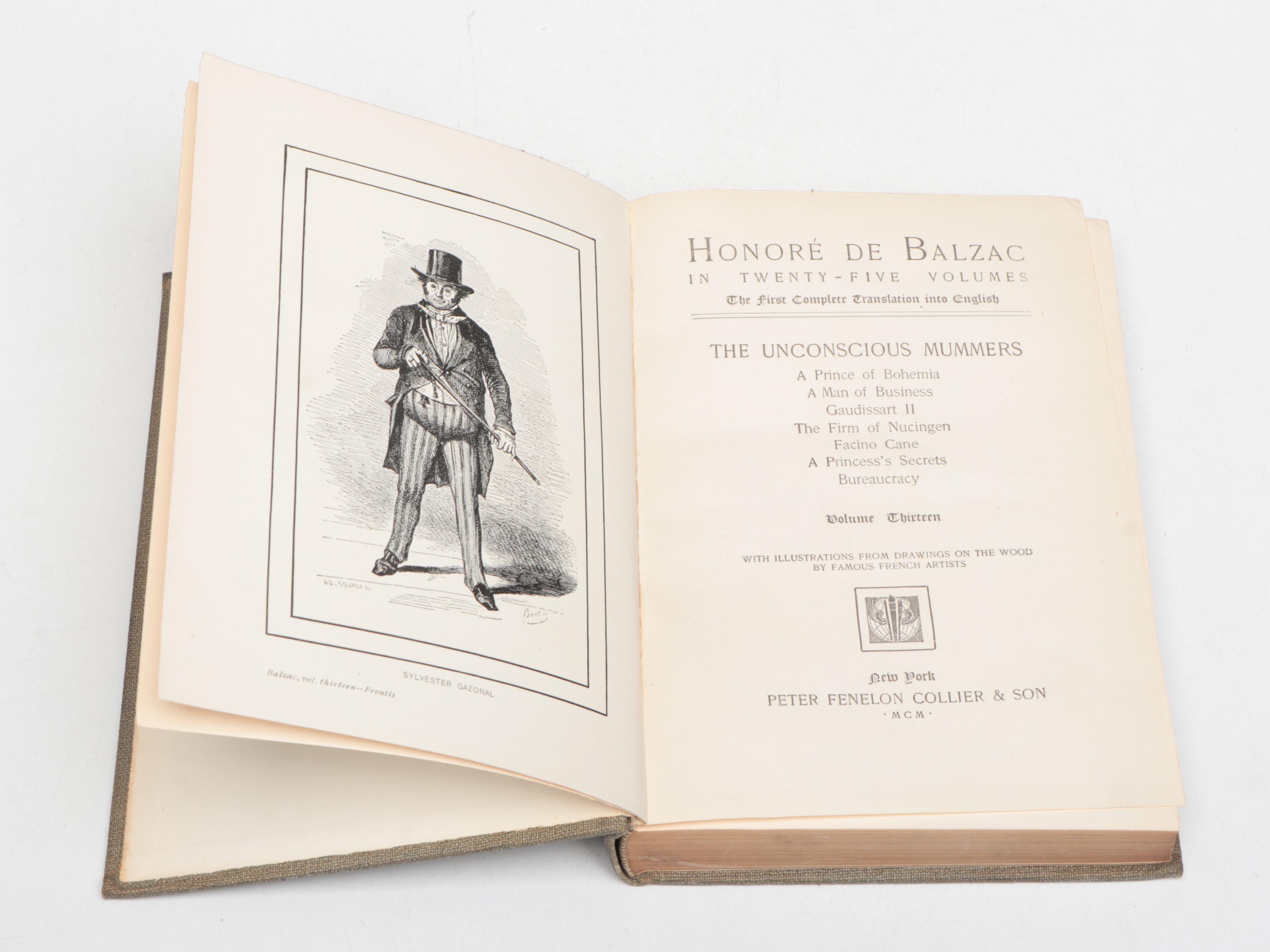 "The Works of Honoré de Balzac" Complete Twenty-Five Volume Set, 1900