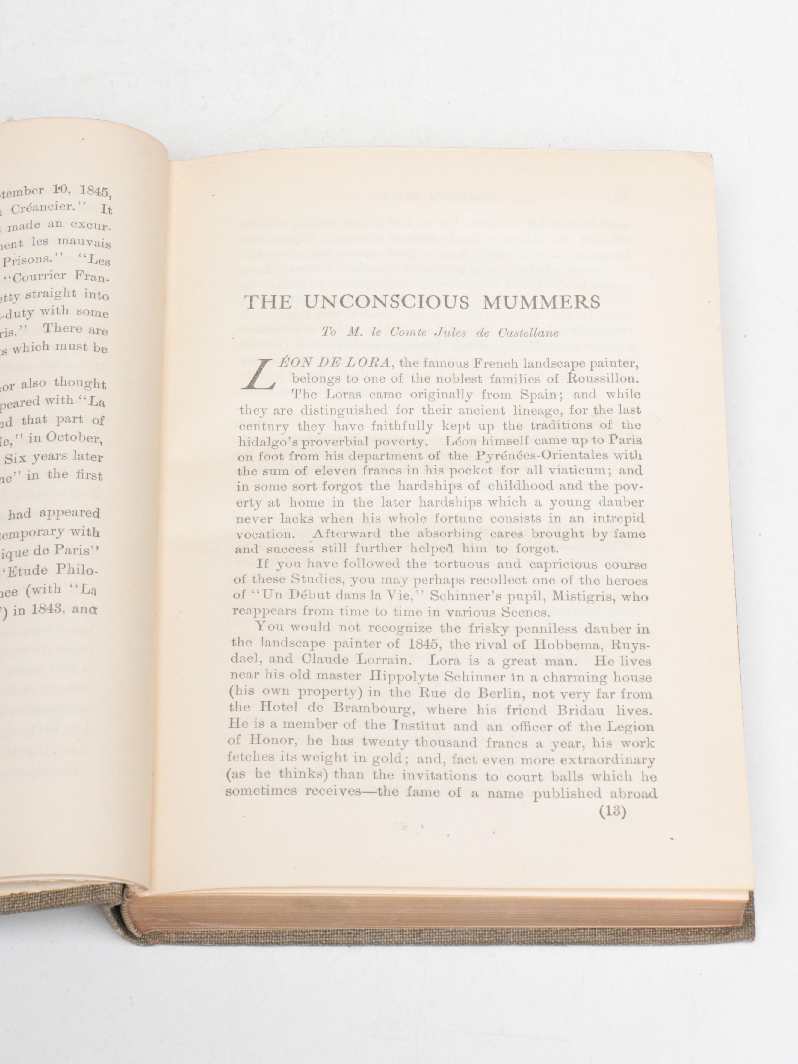 "The Works of Honoré de Balzac" Complete Twenty-Five Volume Set, 1900