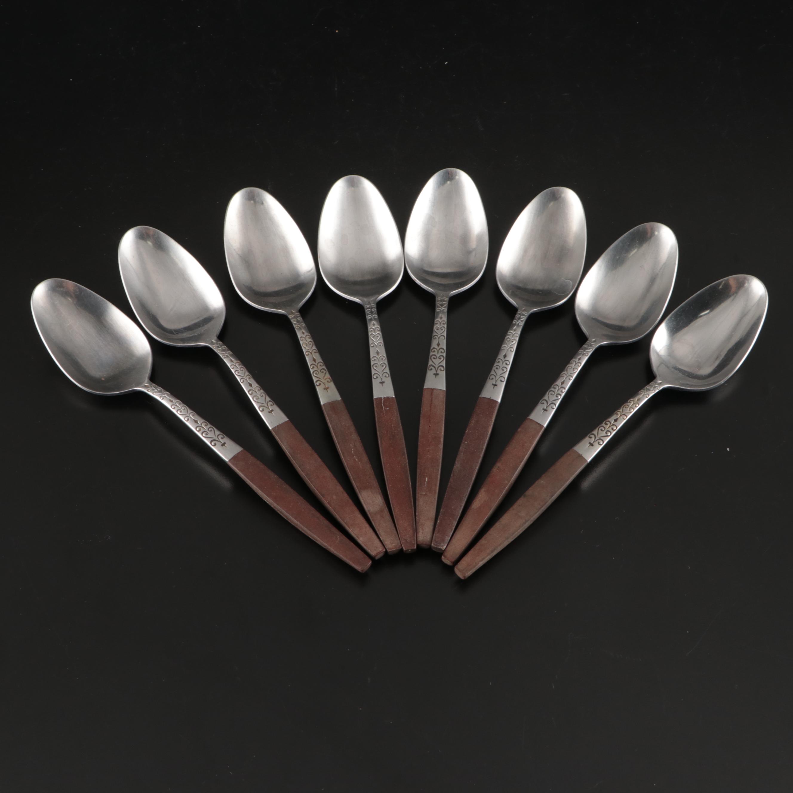 Interpur Stainless Steel Wood Handled Flatware
