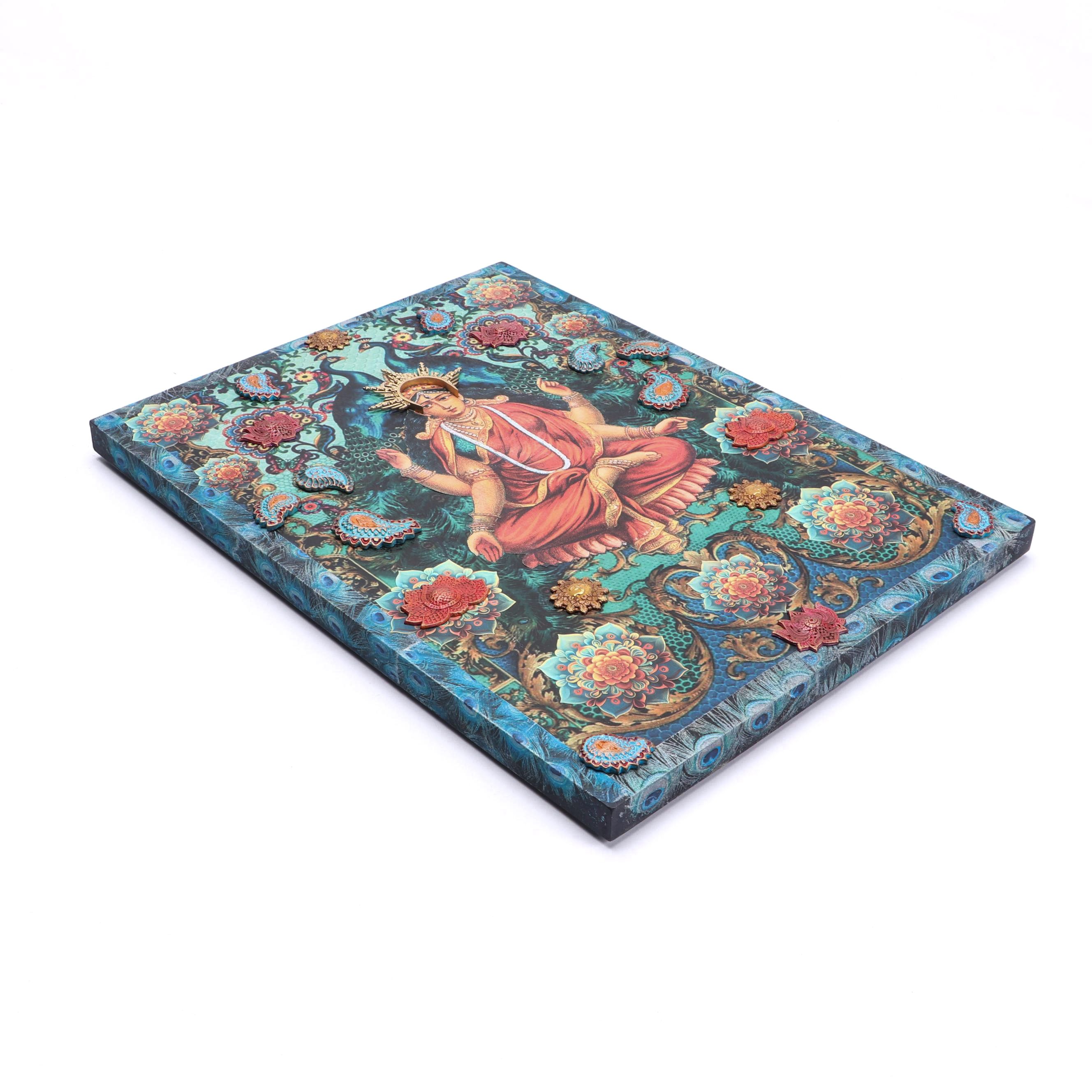 Deborah Kovacs-Sturdevant Mixed Media Collage "Om," 21st Century