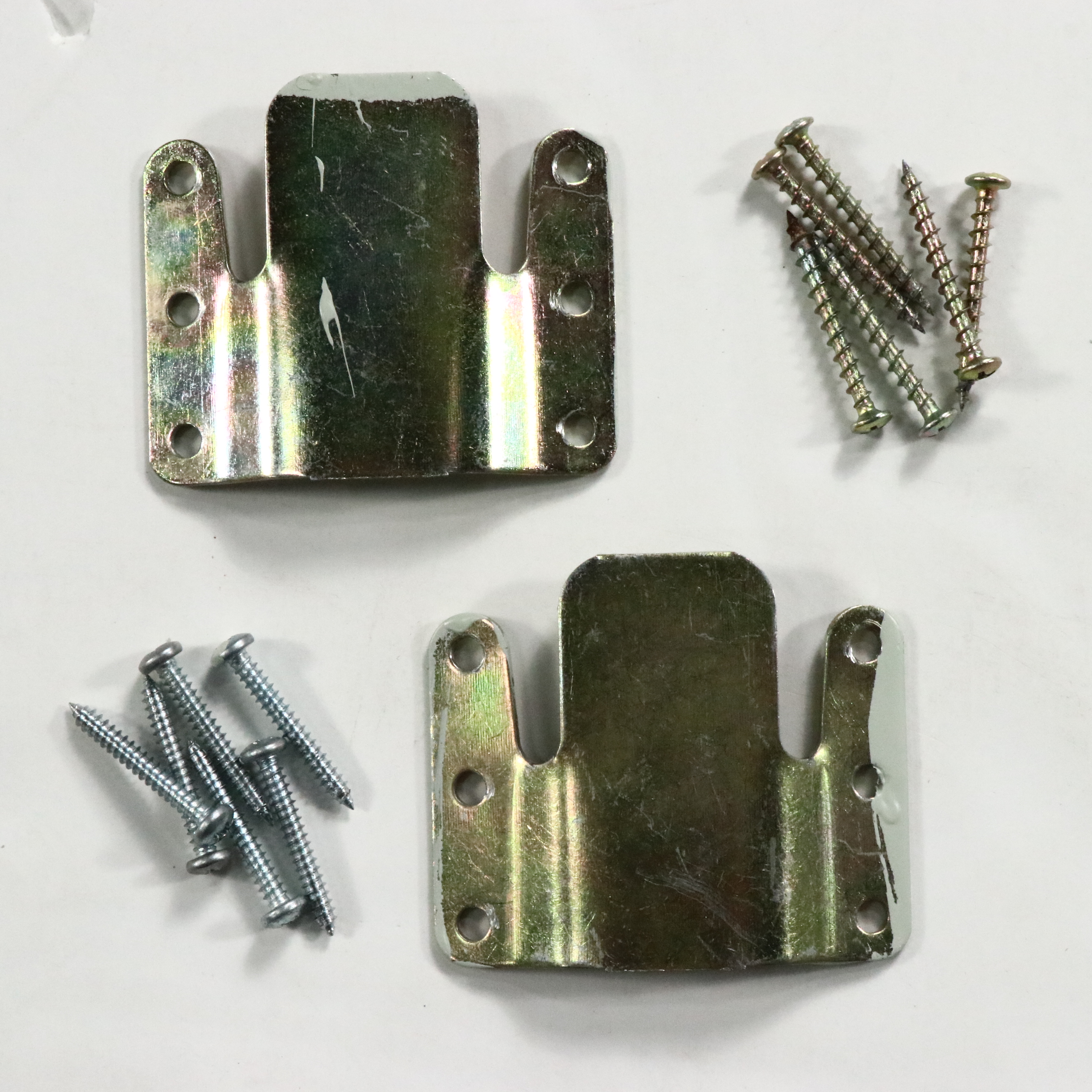 Grey Upholstered Tufted Queen Size Headboard