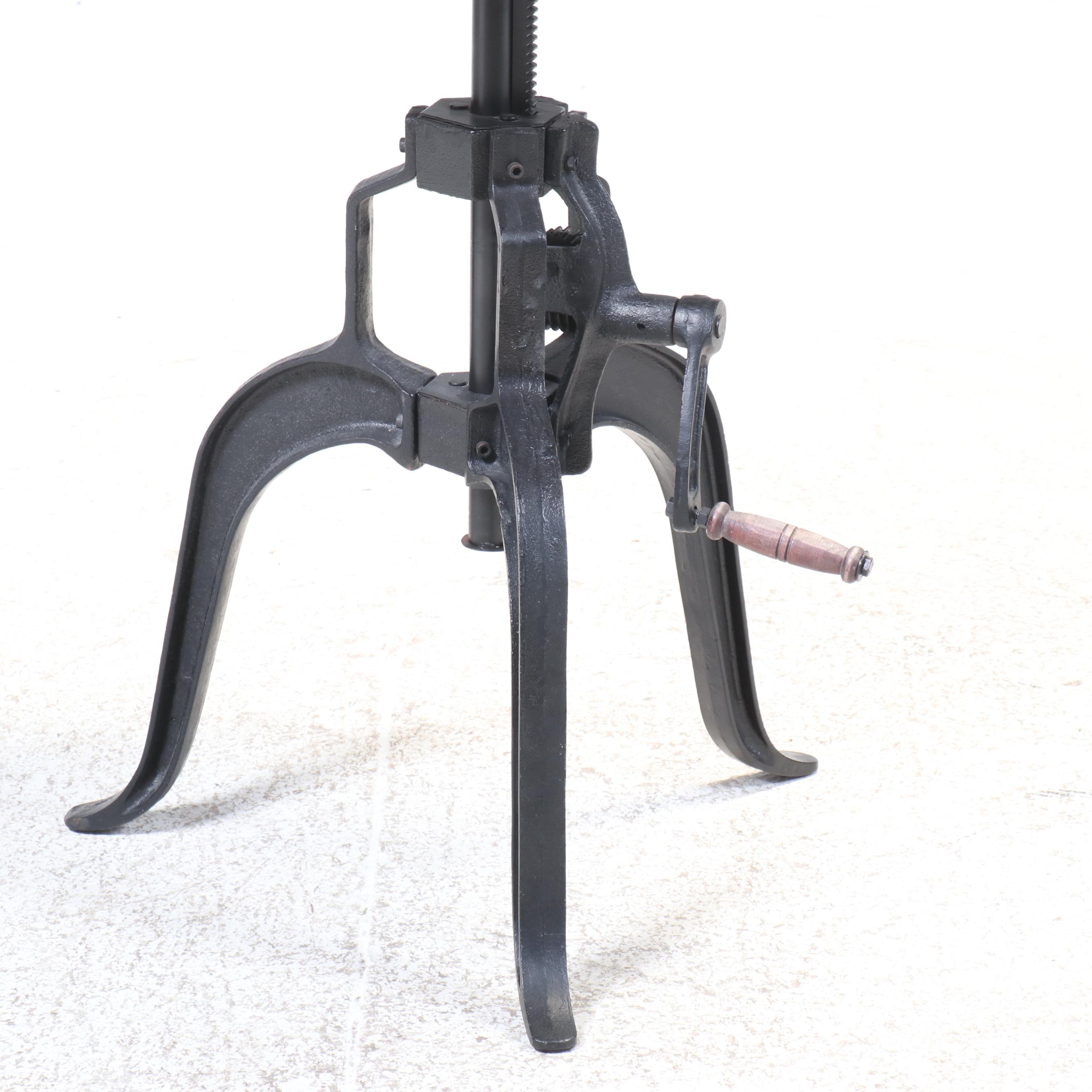 Industrial Style Iron Table with Three Barstools