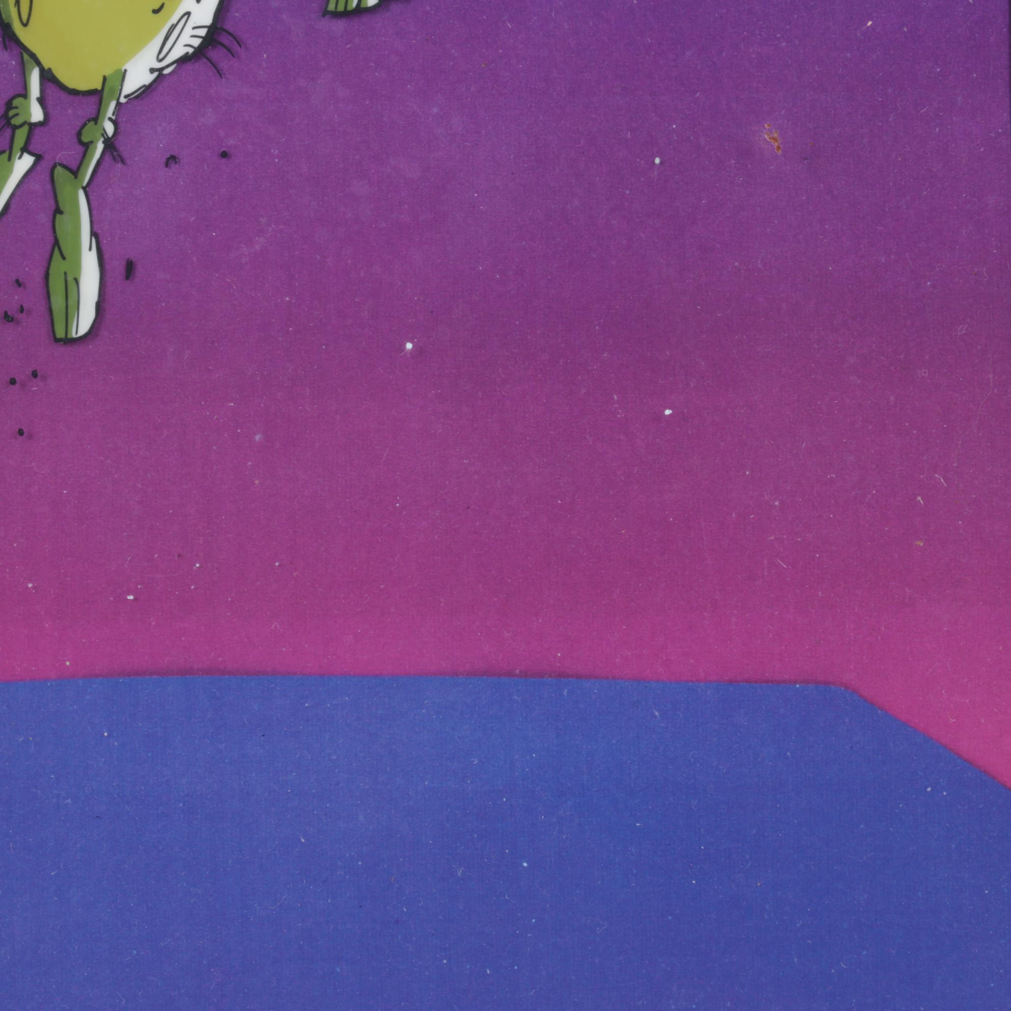 Hand-Colored Animation Cel from 1990s Raid Commercial