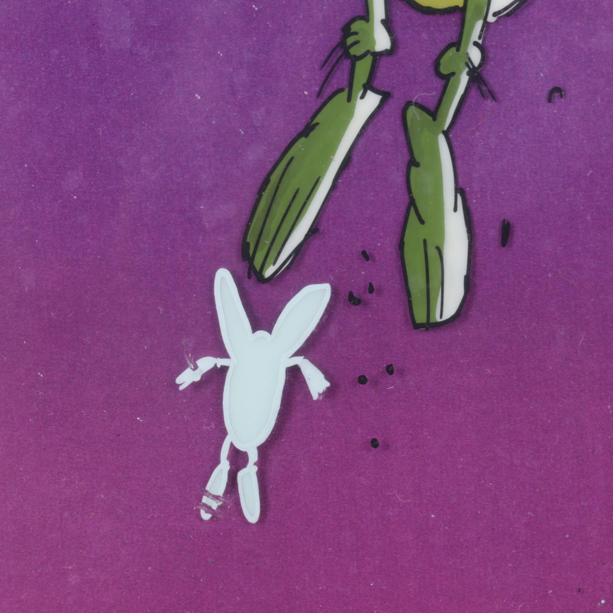 Hand-Colored Animation Cel from 1990s Raid Commercial