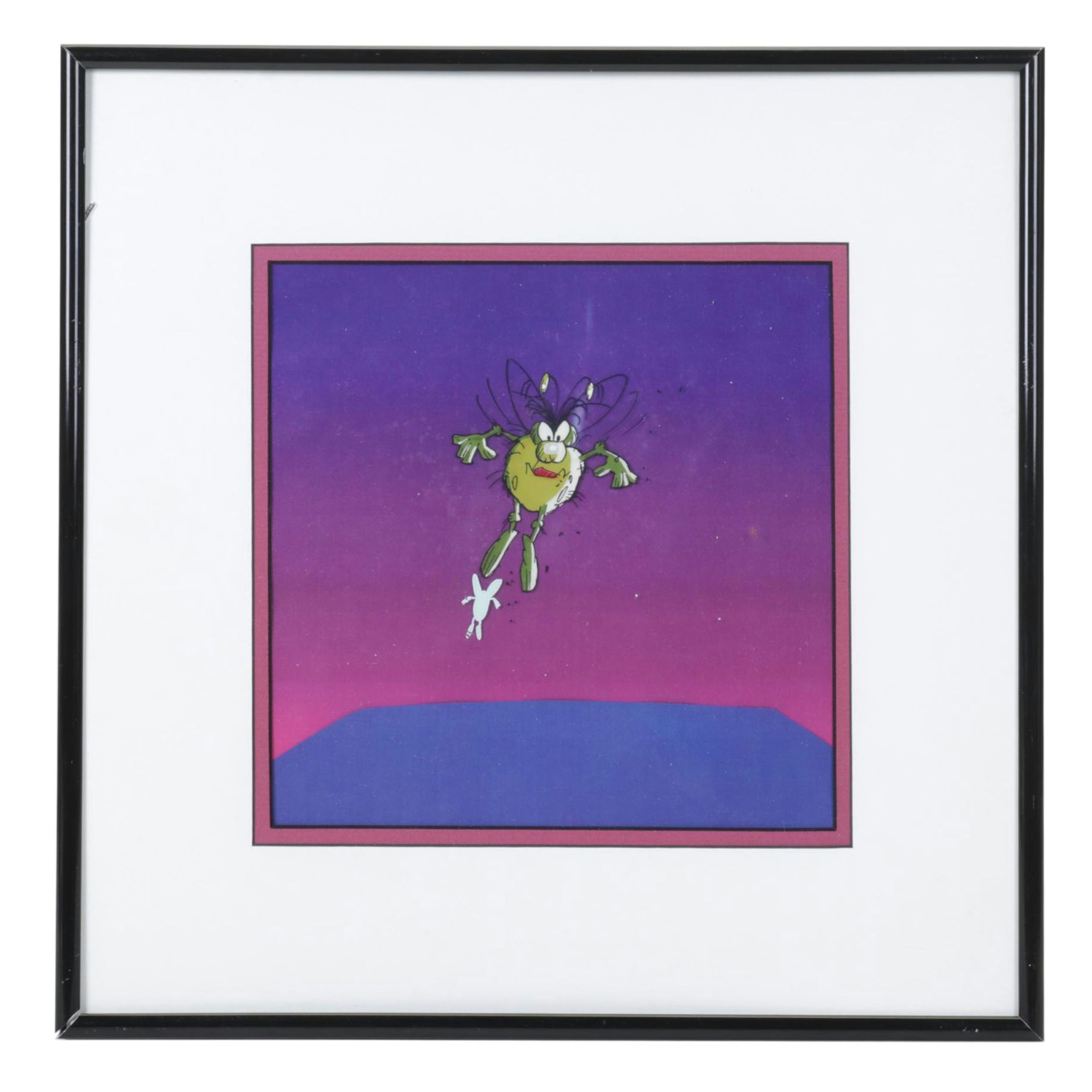 Hand-Colored Animation Cel from 1990s Raid Commercial