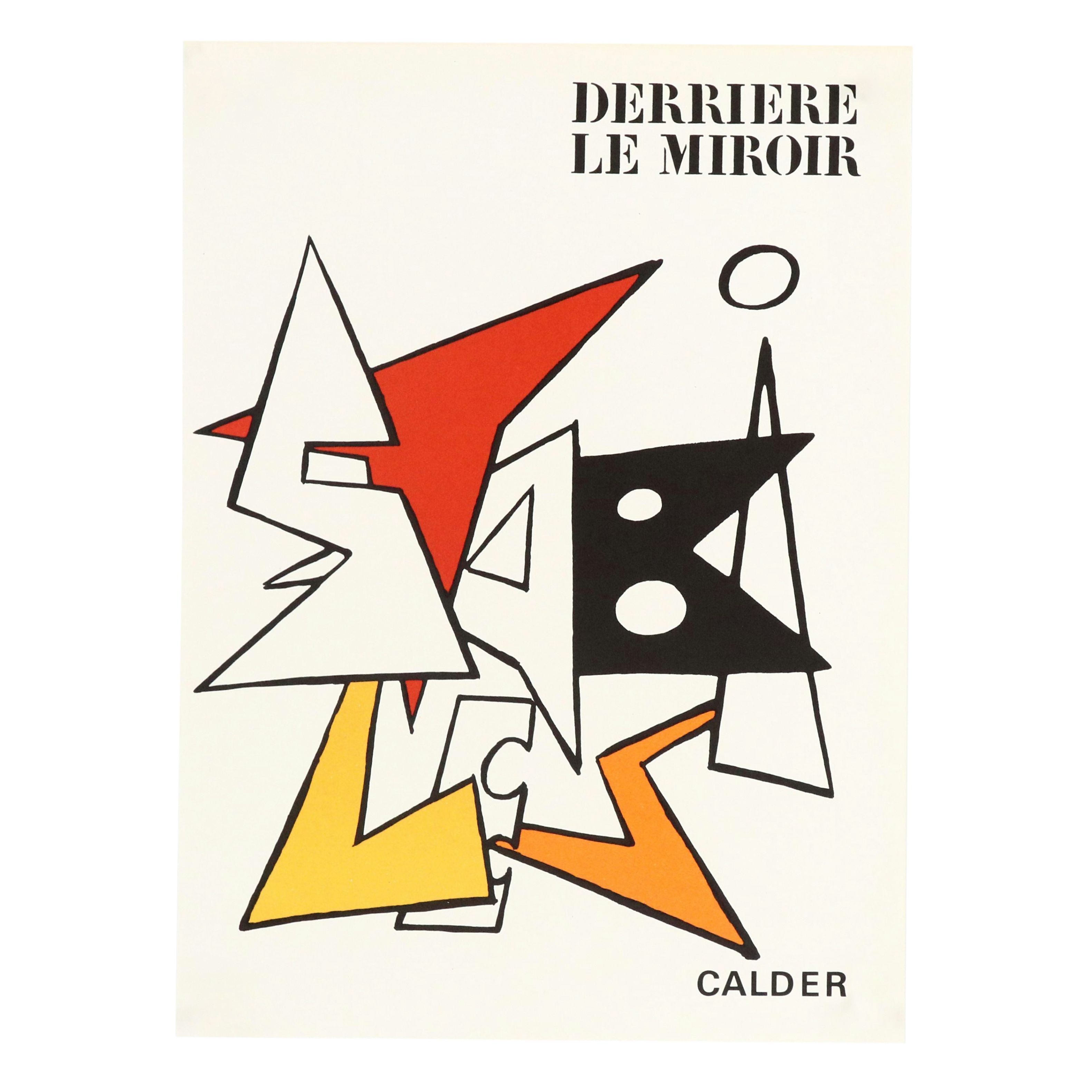 Alexander Calder Color Lithograph Cover for "Derrière le Miroir," 1963