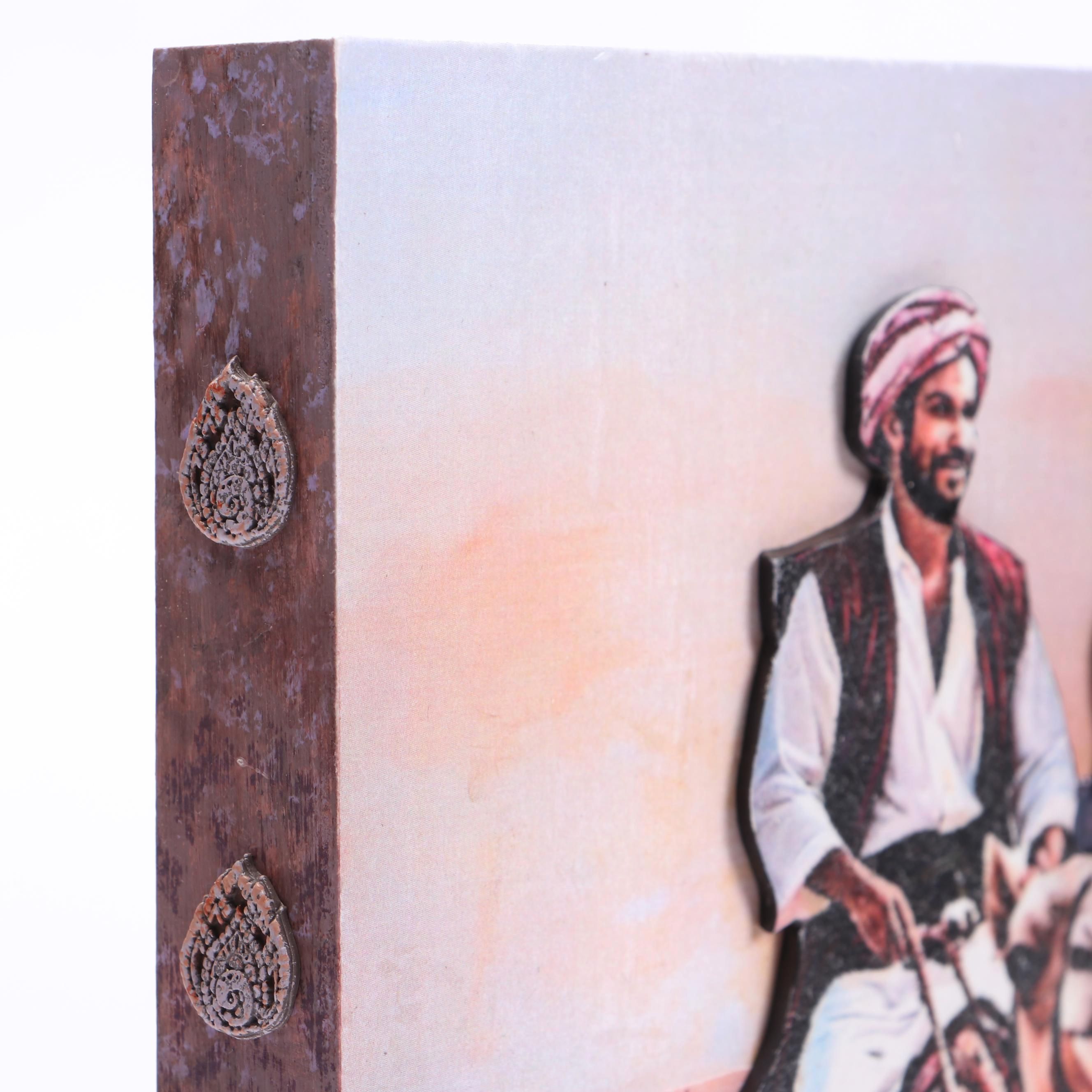 Deborah Kovacs-Sturdevant Mixed Media Composition "Caravanserai," 21st Century