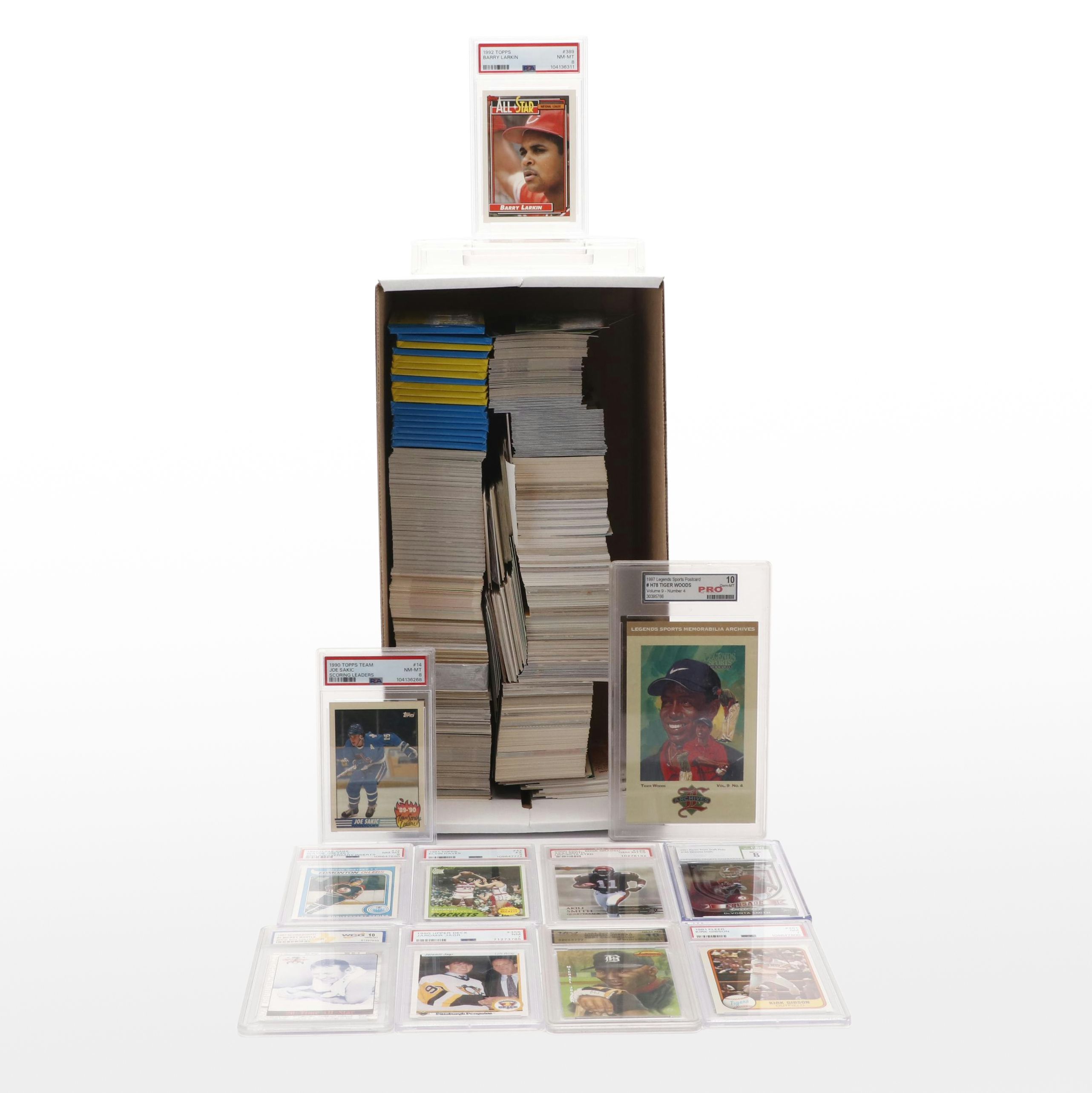 1000+ Card Mixed Sport lot Includes Graded Gretzky, Jordan, and Mantle