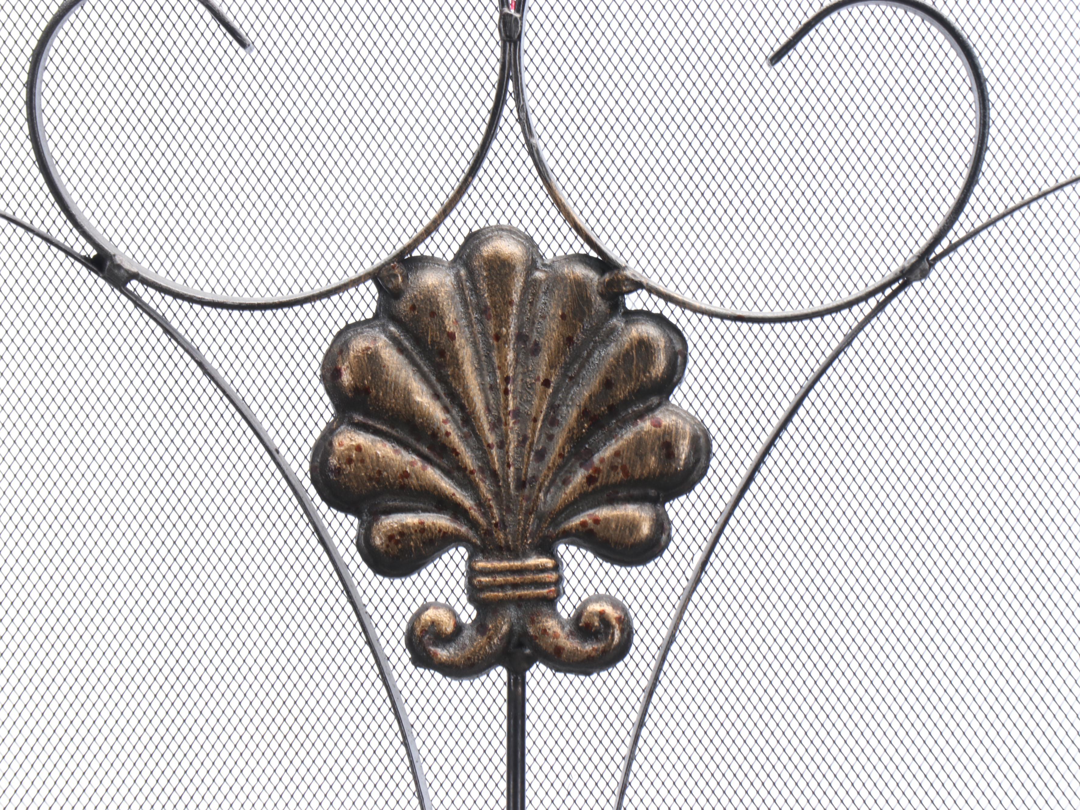 Metal Scrolled Fireplace Screen