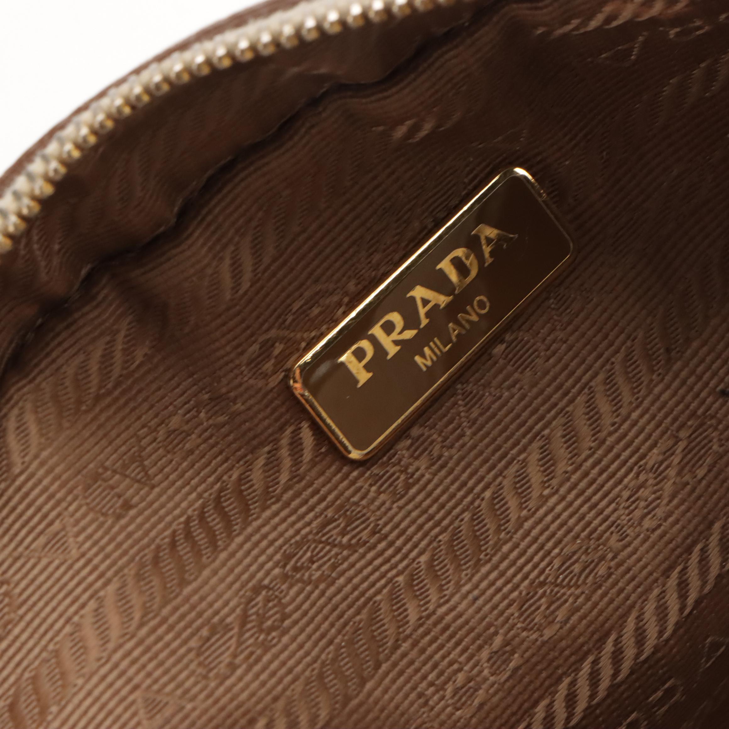 Prada Pouch in White Leather