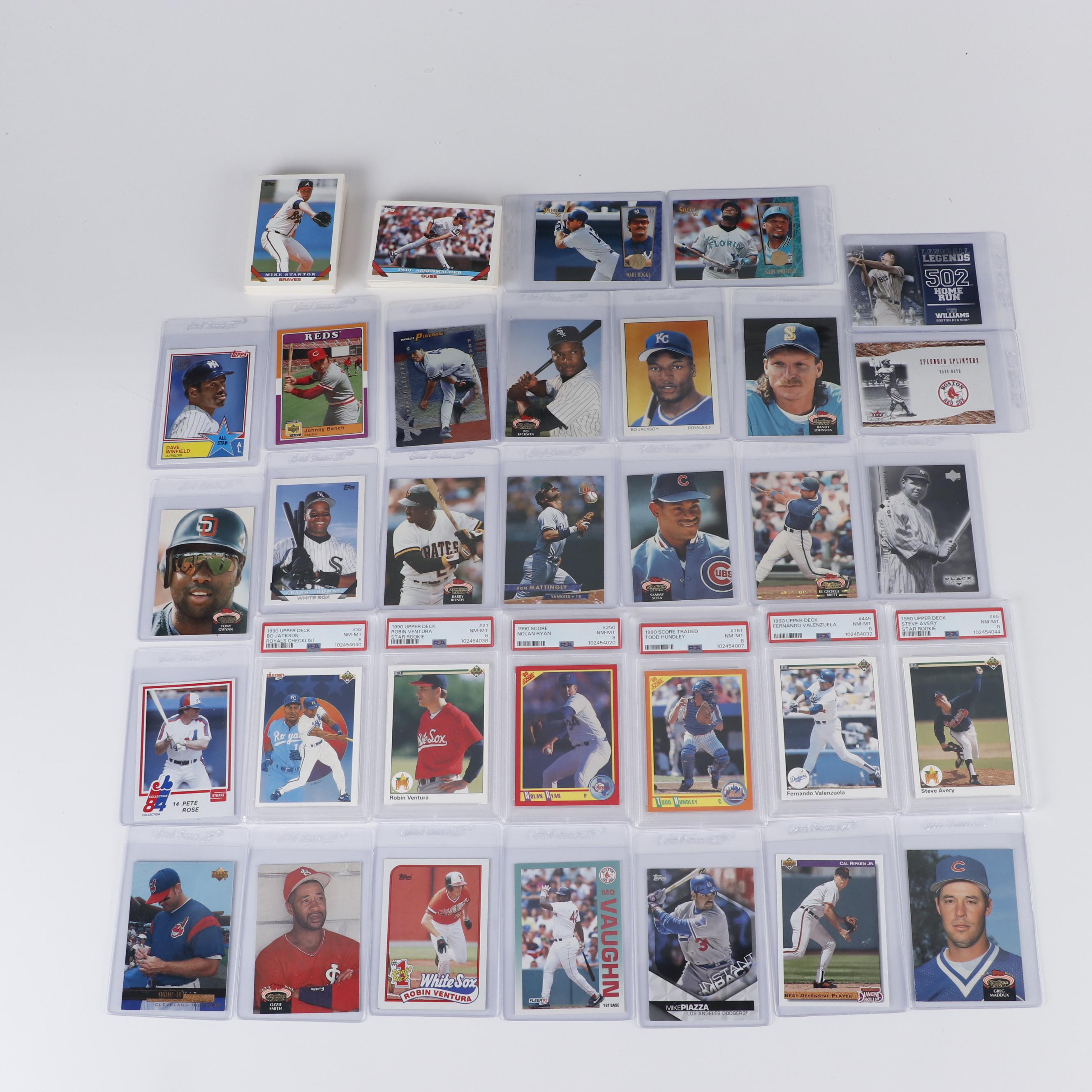 1000+ Card Modern Baseball Lot Includes Graded Avery Rookie & Nolan Ryan