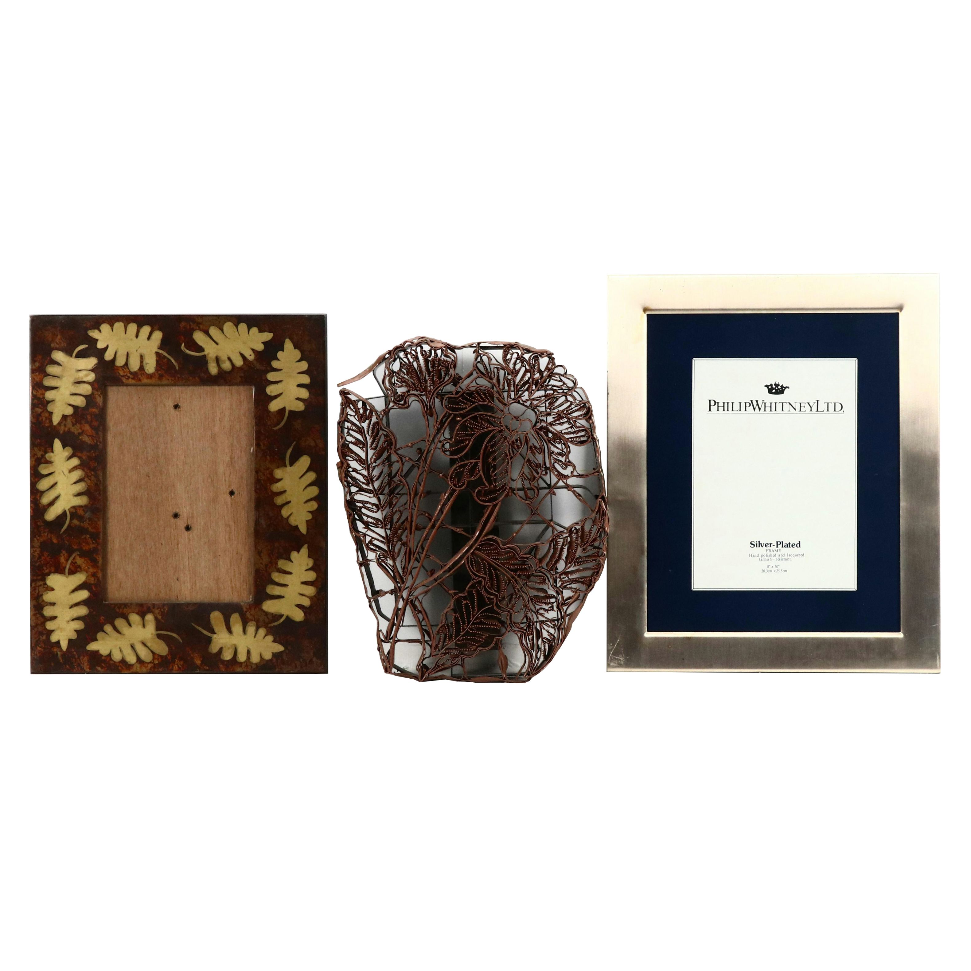 Tjap Batik Stamp with Botanical Design and Frames