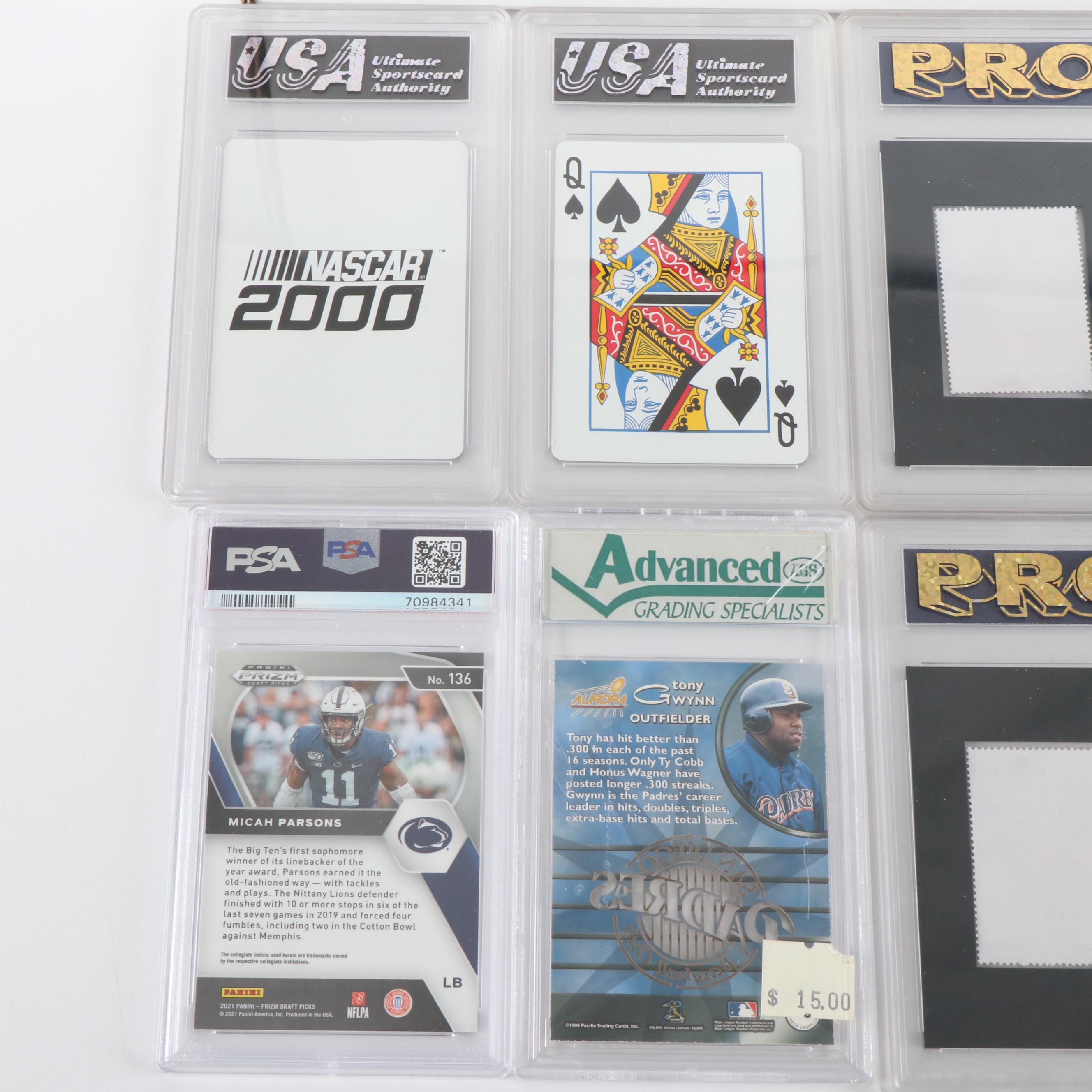 1000+ Card Mixed Sport Lot Includes Ja'Marr Chase, Larry Bird, and Tiger Woods