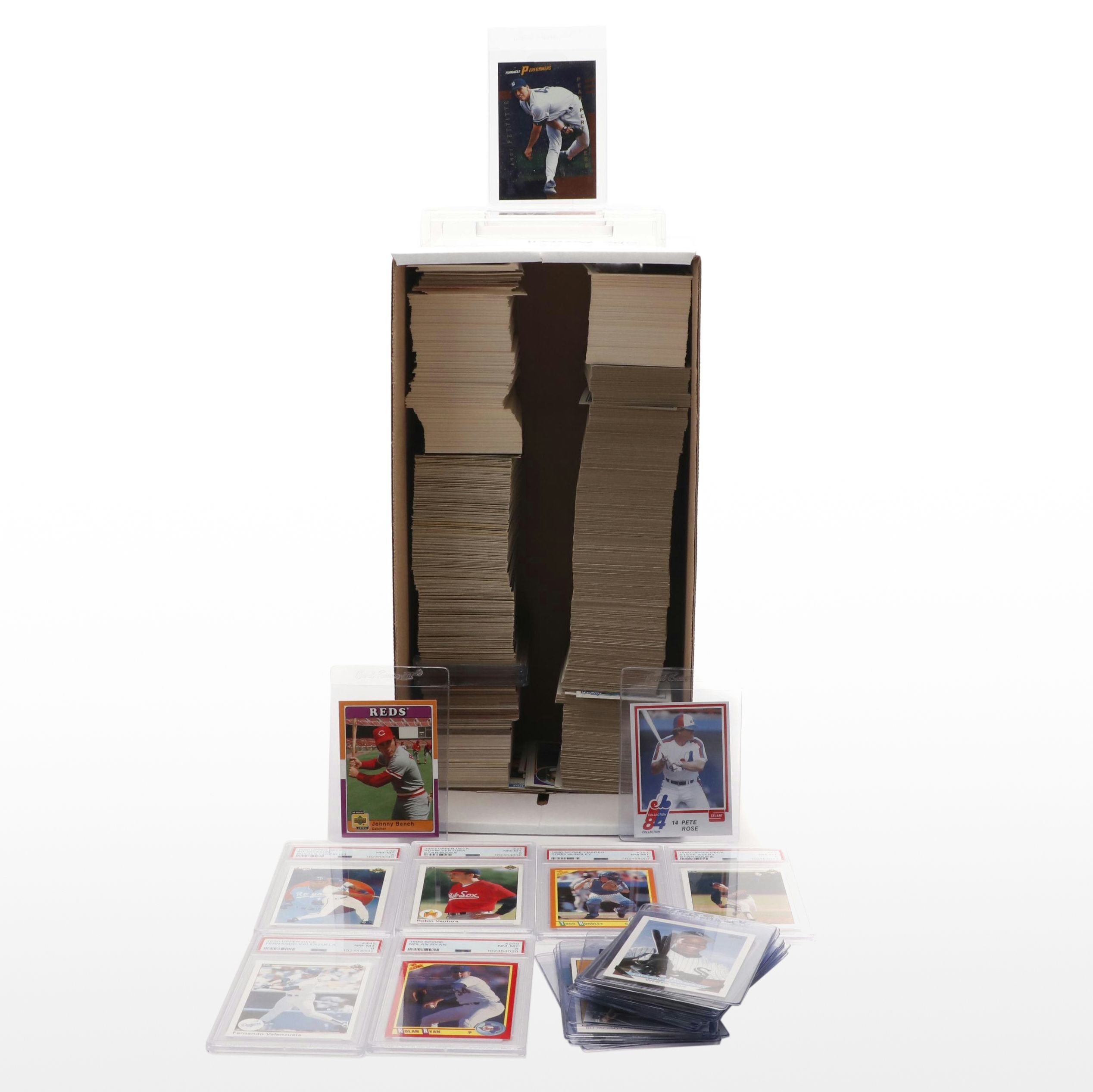 1000+ Card Modern Baseball Lot Includes Graded Avery Rookie & Nolan Ryan