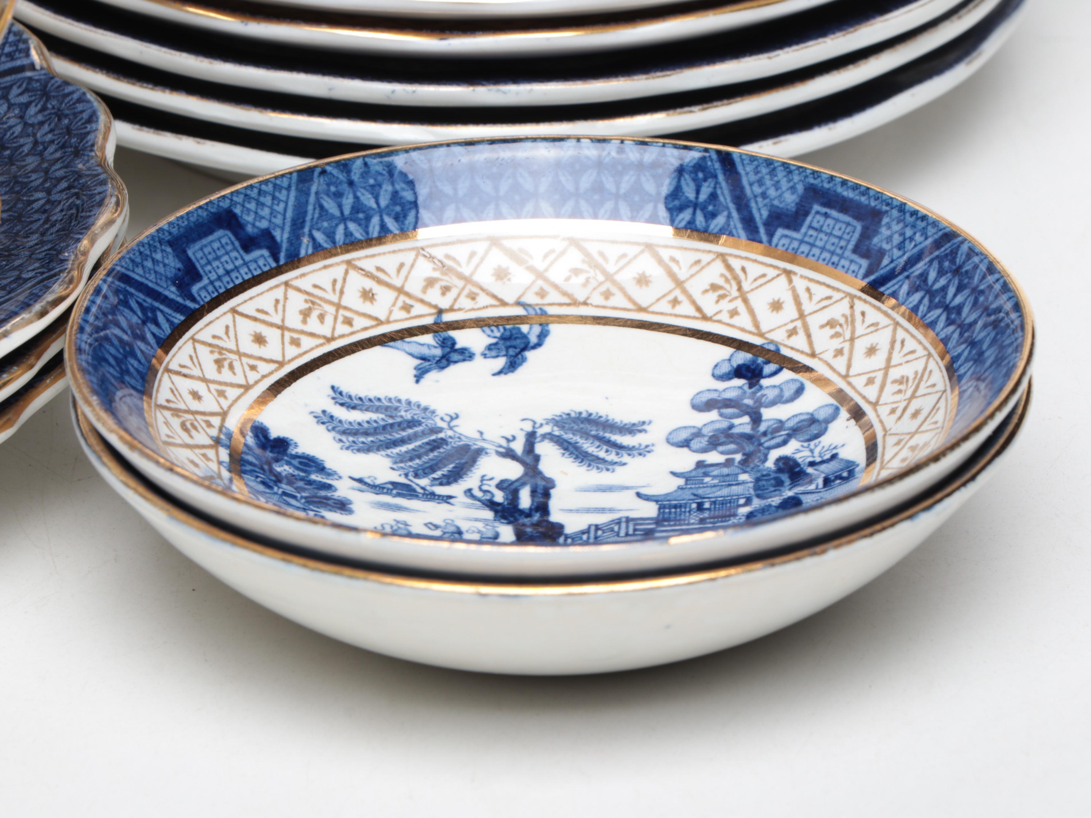 Booths and Royal Doulton "Real Old Willow" Dinnerware, 20th Century