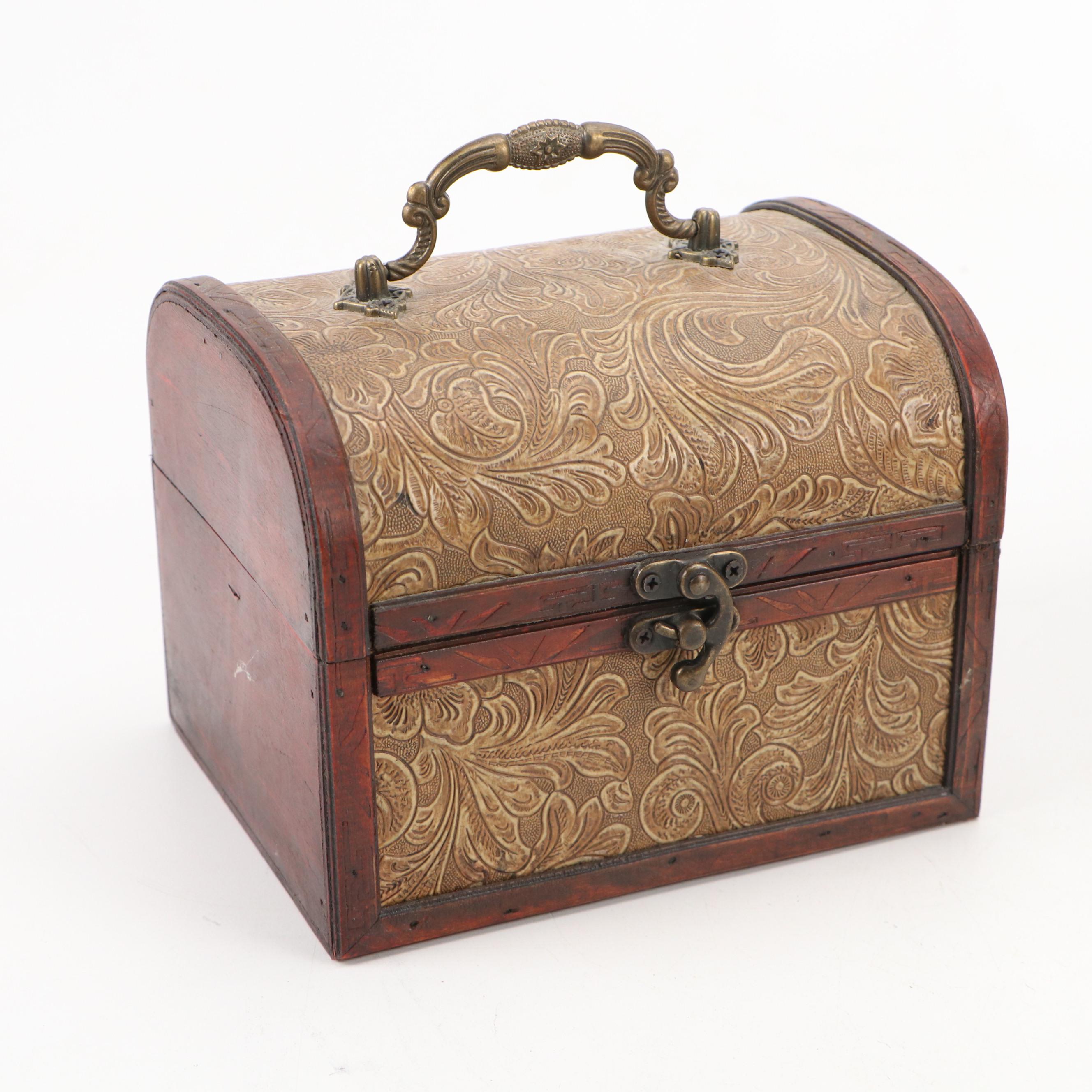 Chinese Style Bamboo, Wood Decoupage, Reeded and Other Boxes