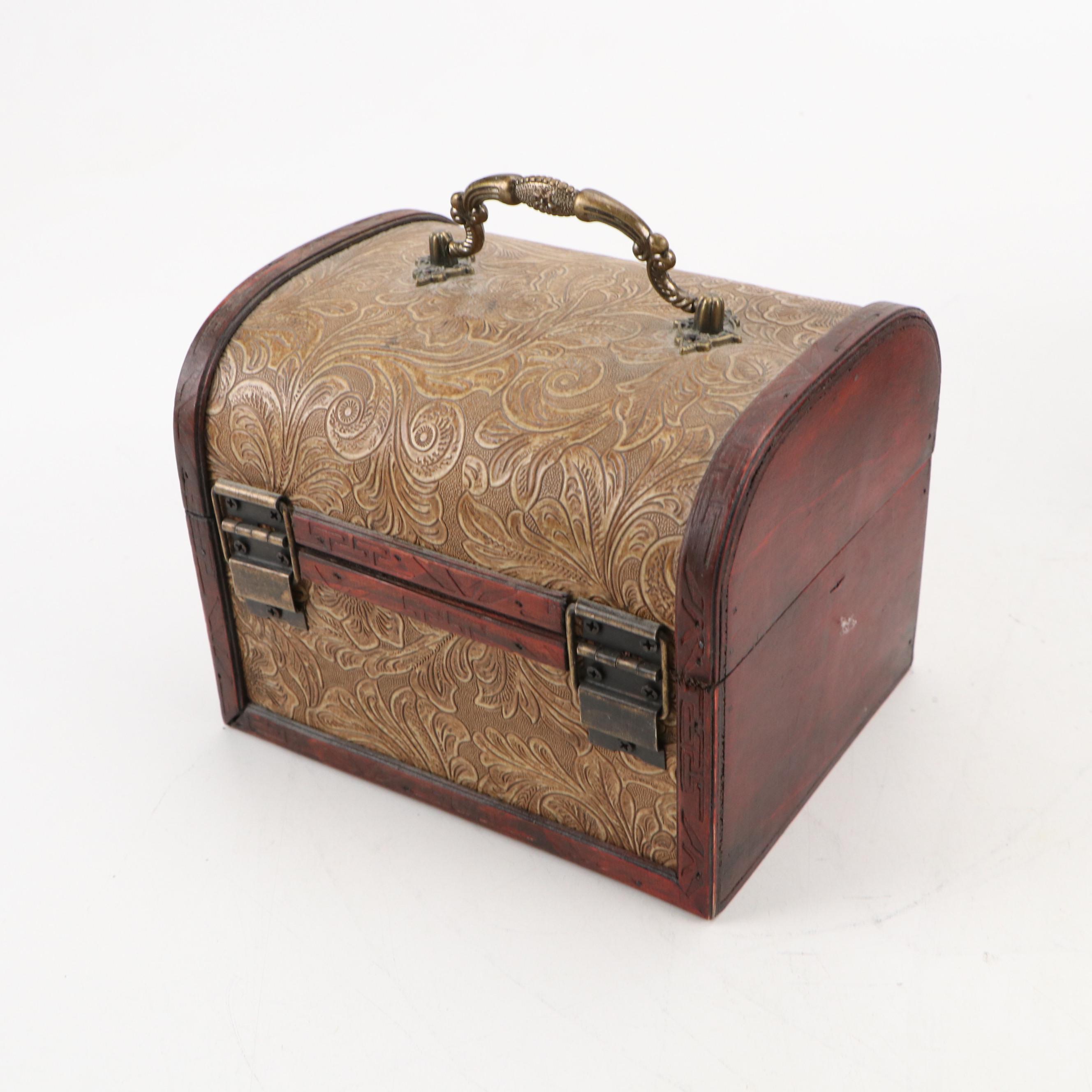 Chinese Style Bamboo, Wood Decoupage, Reeded and Other Boxes