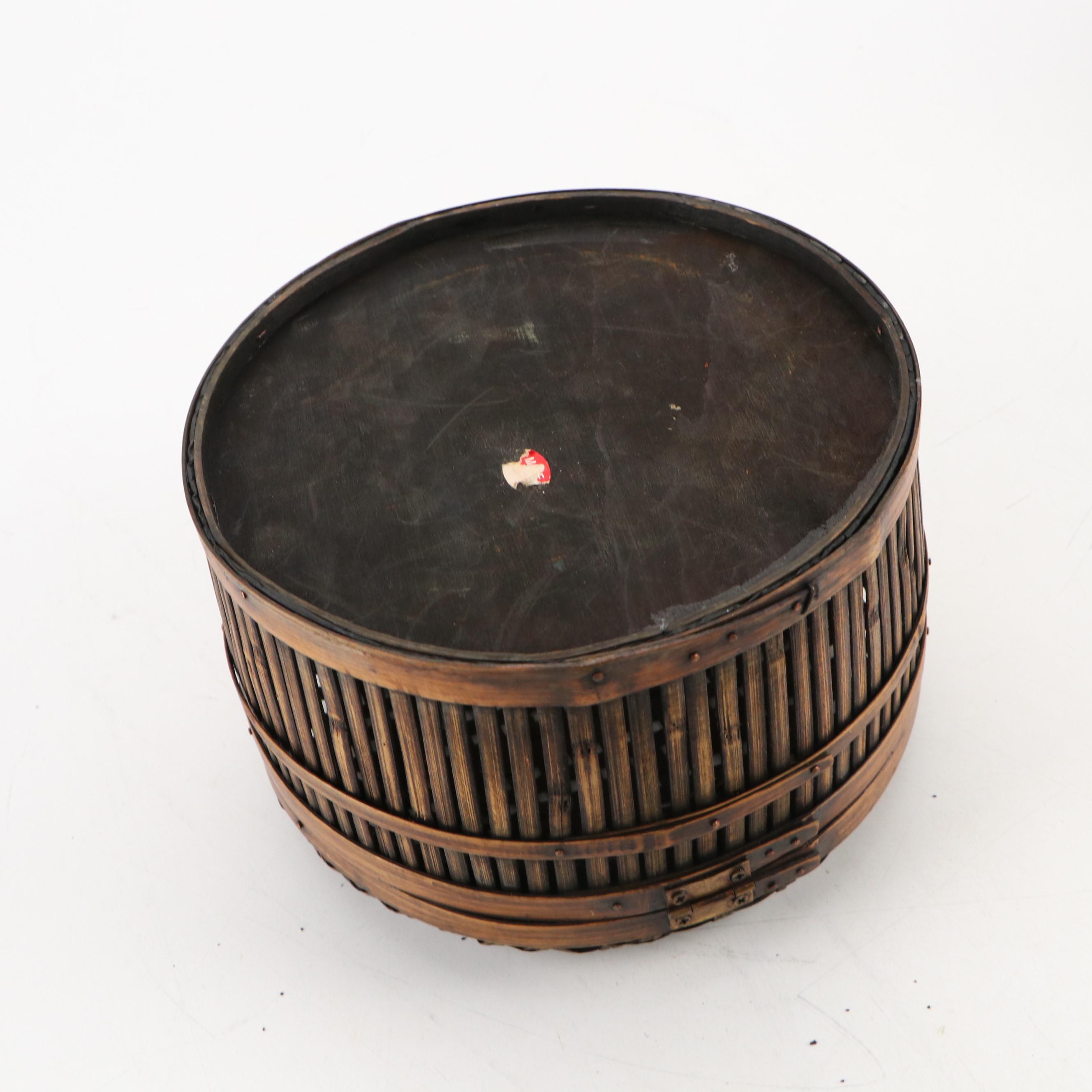Chinese Style Bamboo, Wood Decoupage, Reeded and Other Boxes