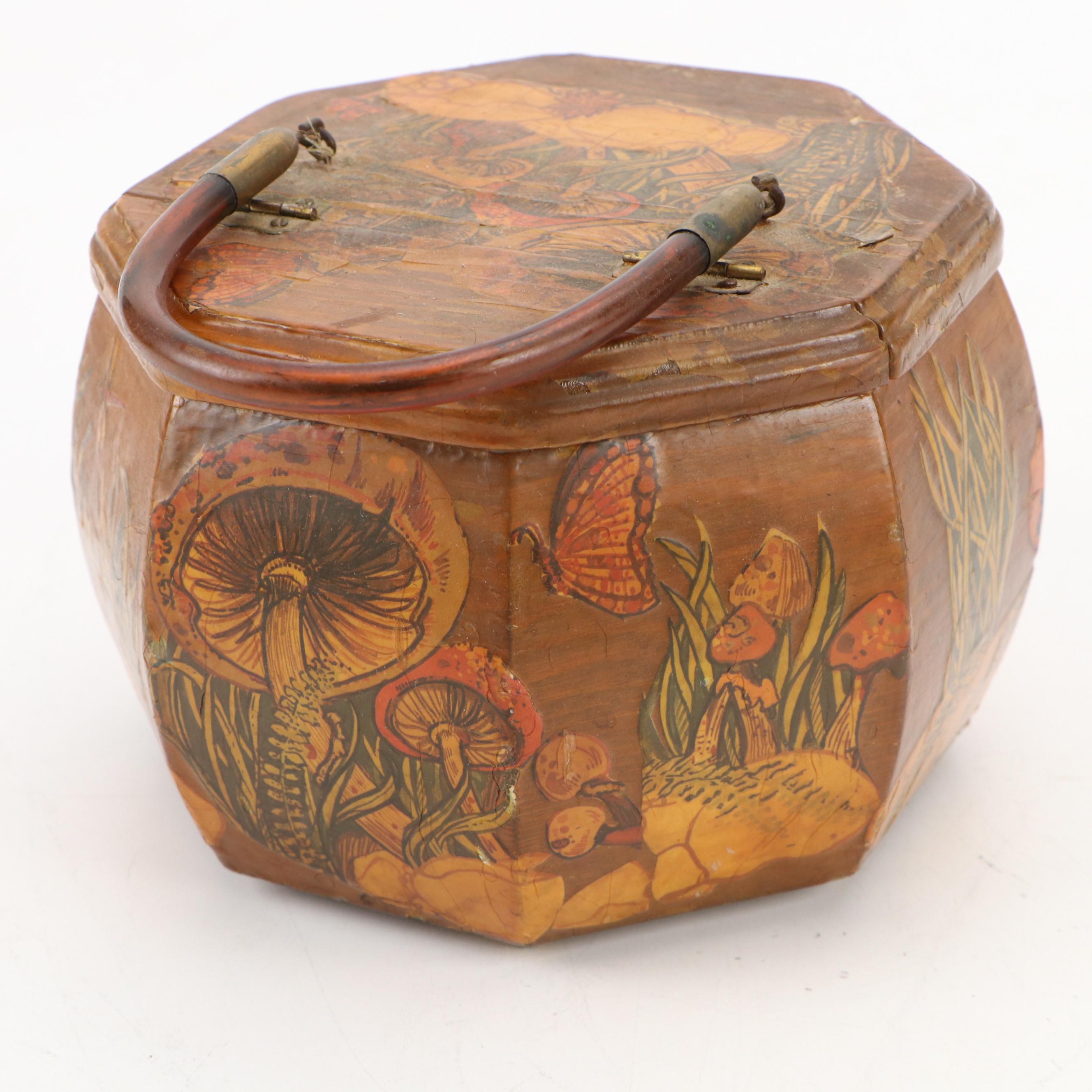 Chinese Style Bamboo, Wood Decoupage, Reeded and Other Boxes