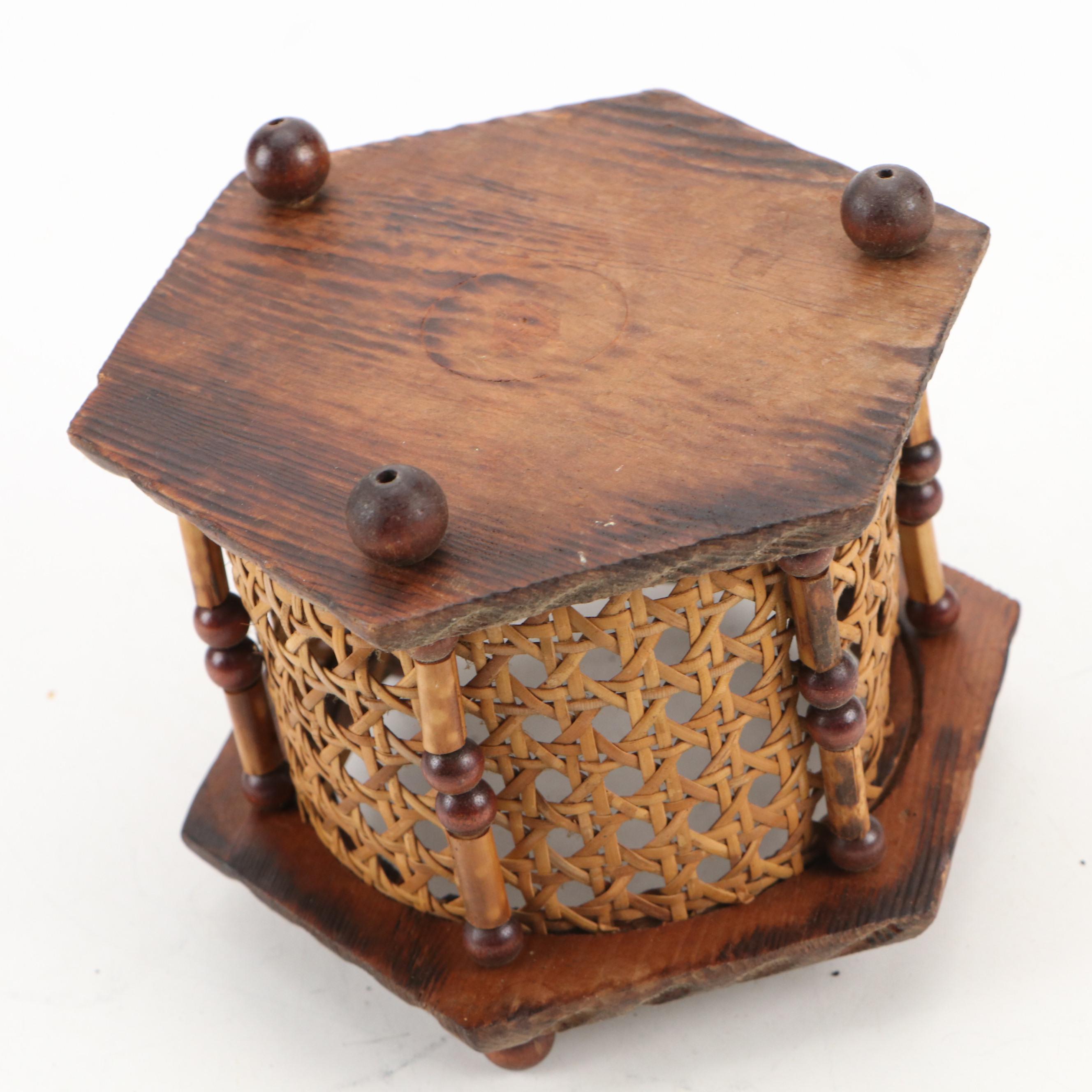 Chinese Style Bamboo, Wood Decoupage, Reeded and Other Boxes