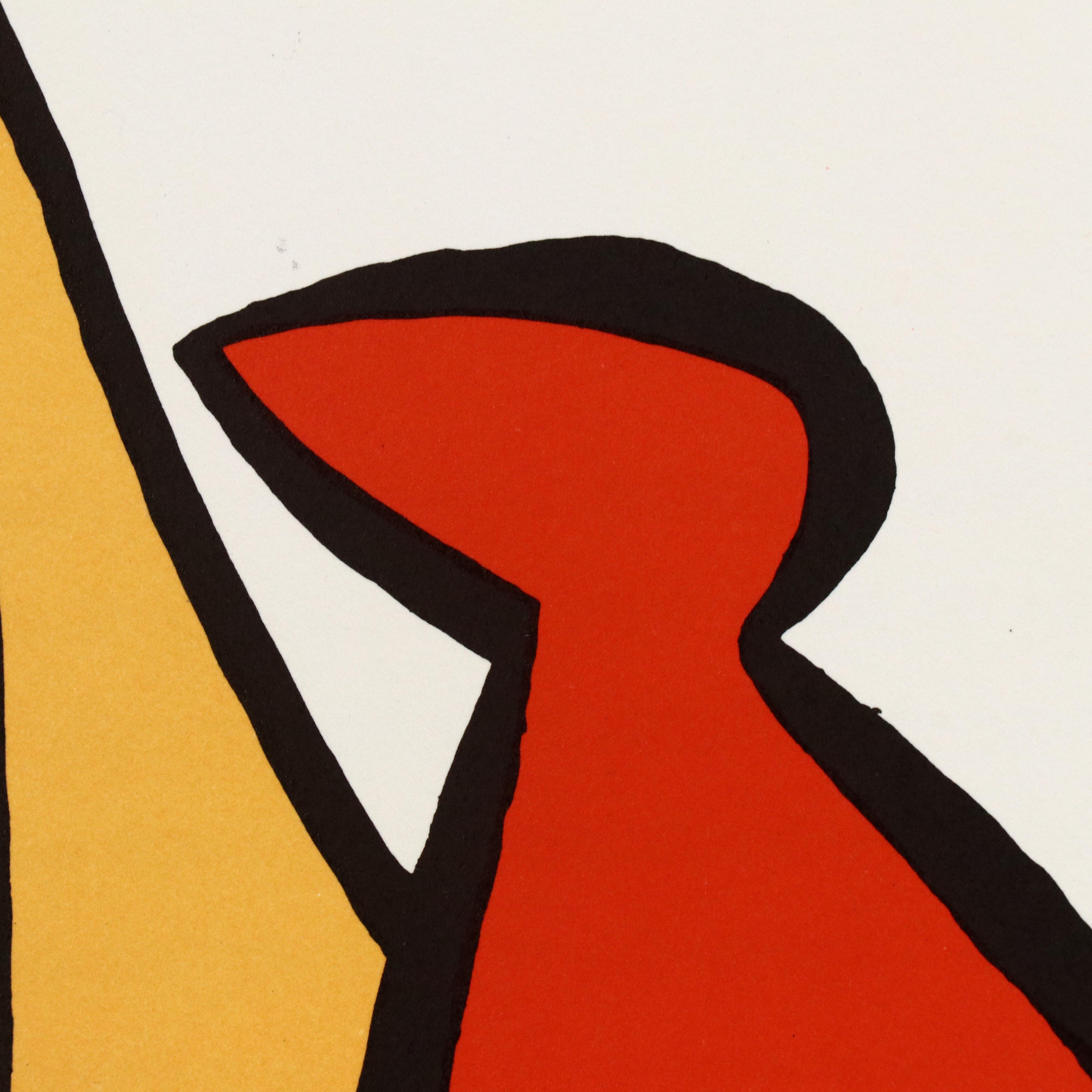 Alexander Calder Color Lithograph for "Derrière le Miroir," 1972