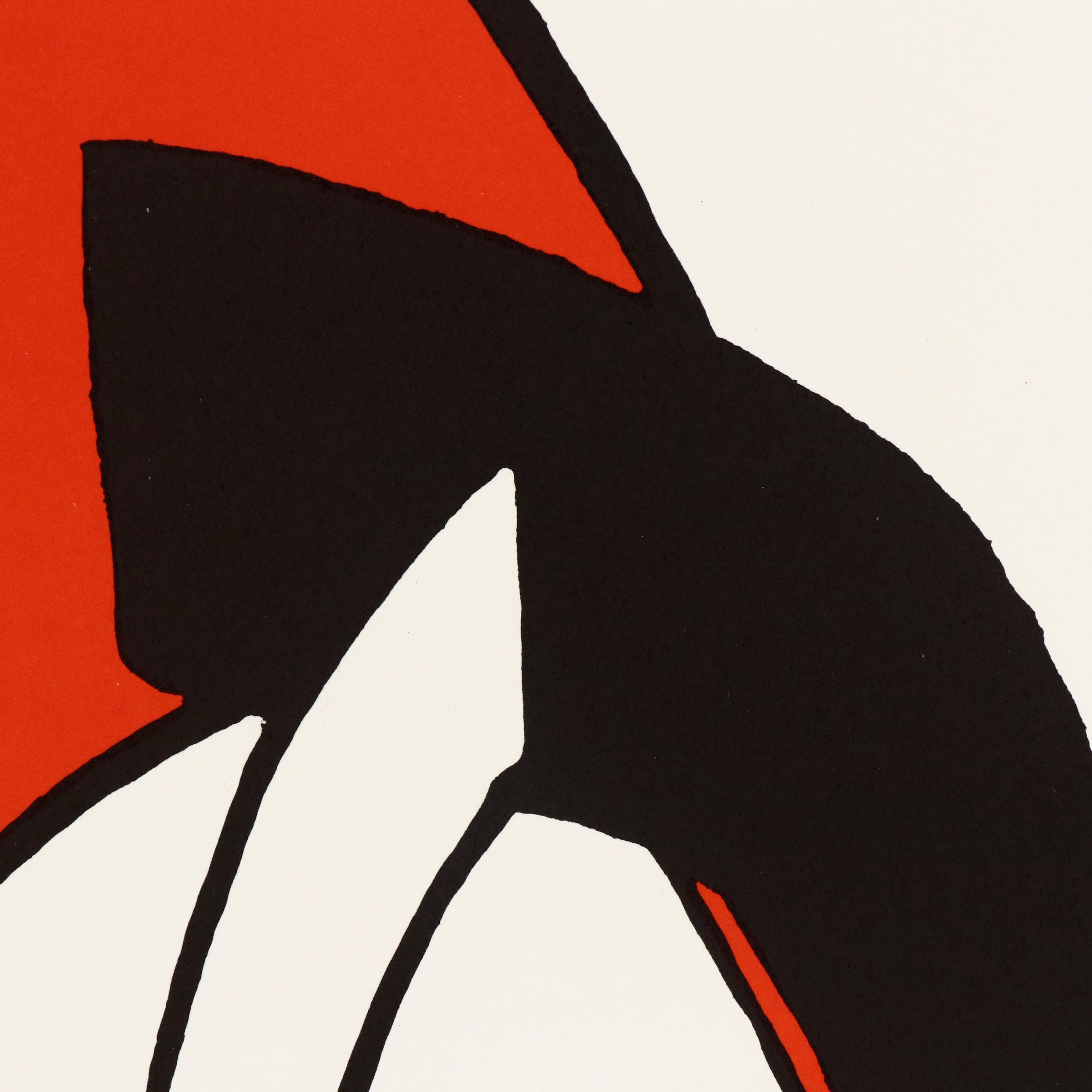 Alexander Calder Color Lithograph for "Derrière le Miroir," 1972