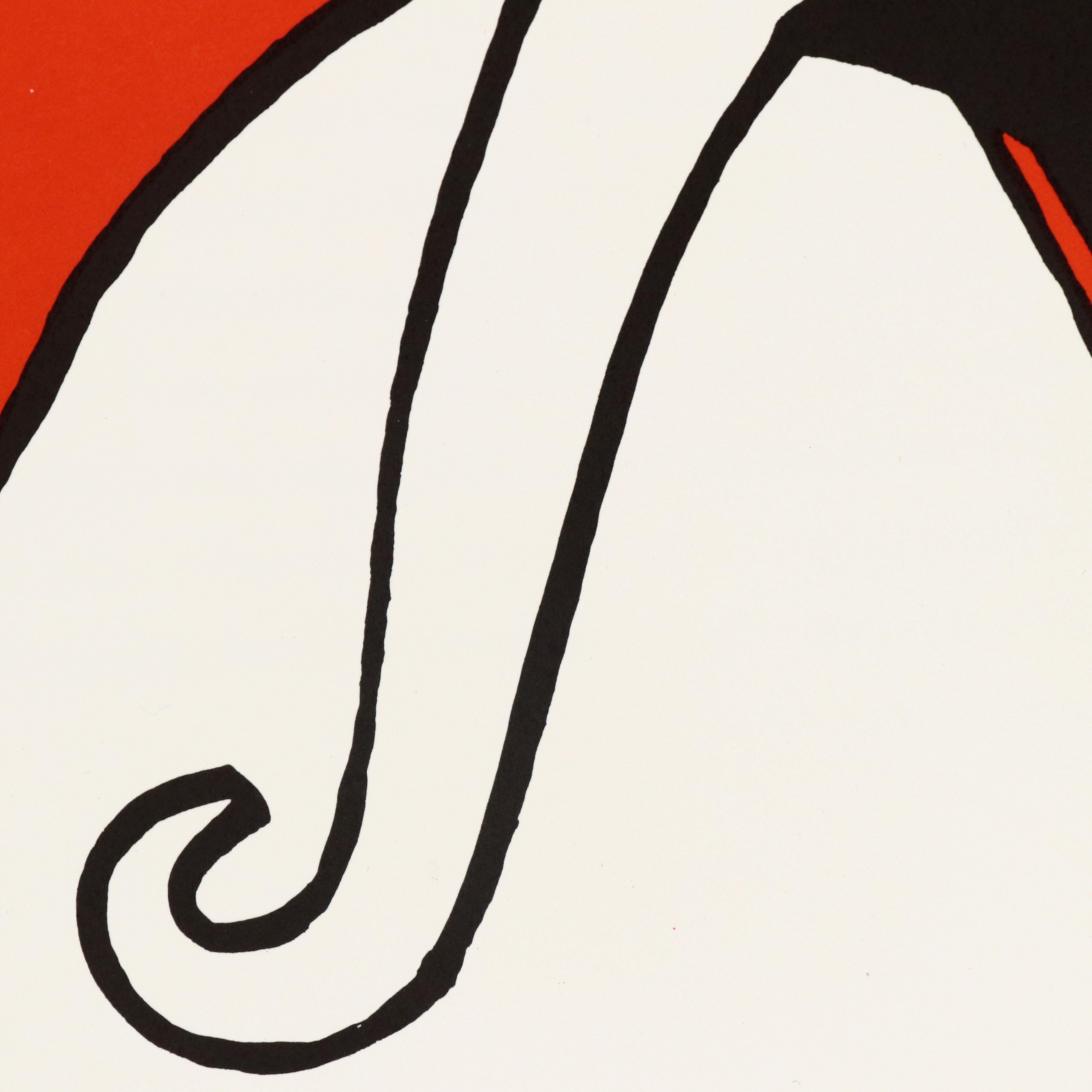 Alexander Calder Color Lithograph for "Derrière le Miroir," 1972
