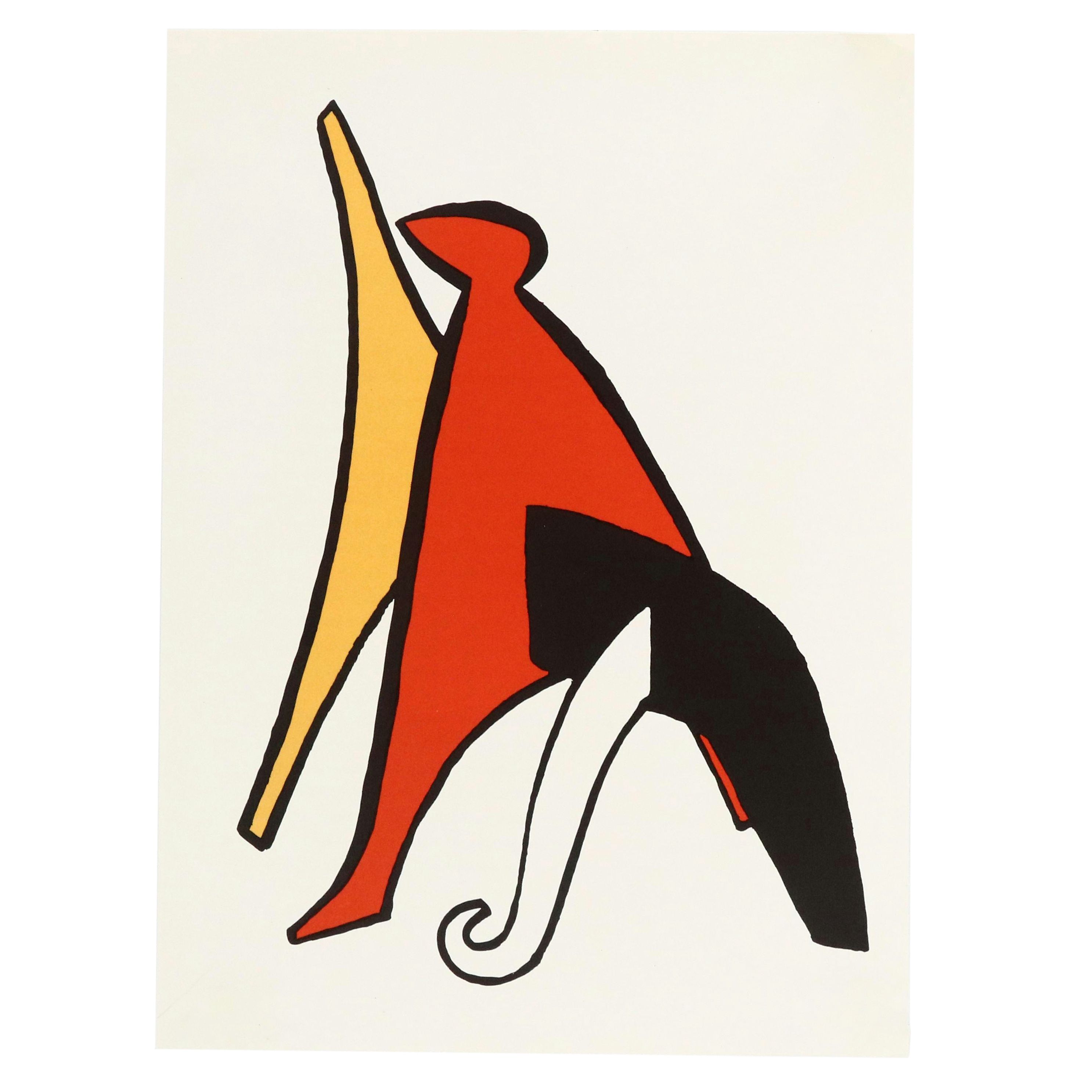 Alexander Calder Color Lithograph for "Derrière le Miroir," 1972