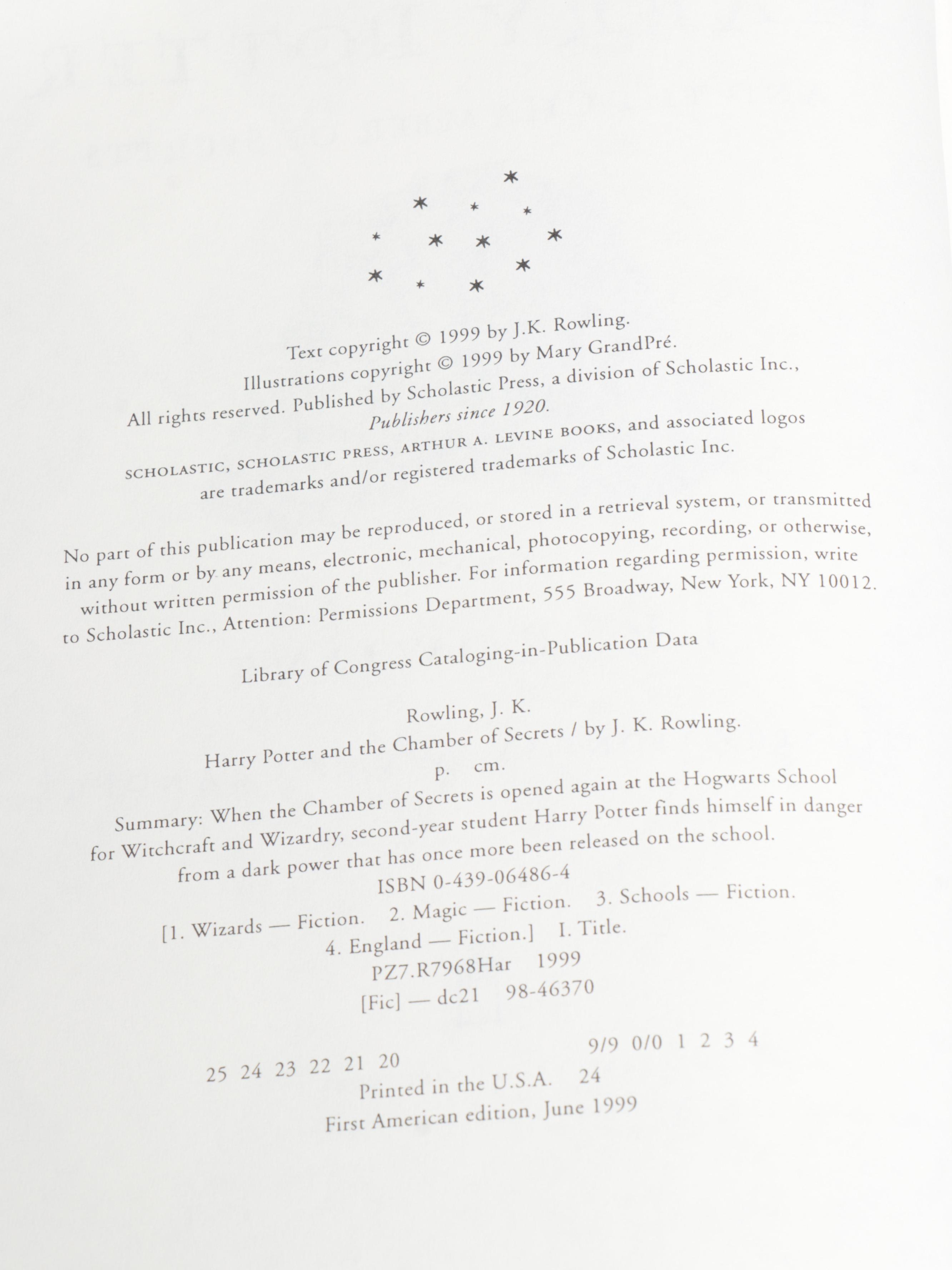 First American Edition "Harry Potter" Complete Series by J. K. Rowling