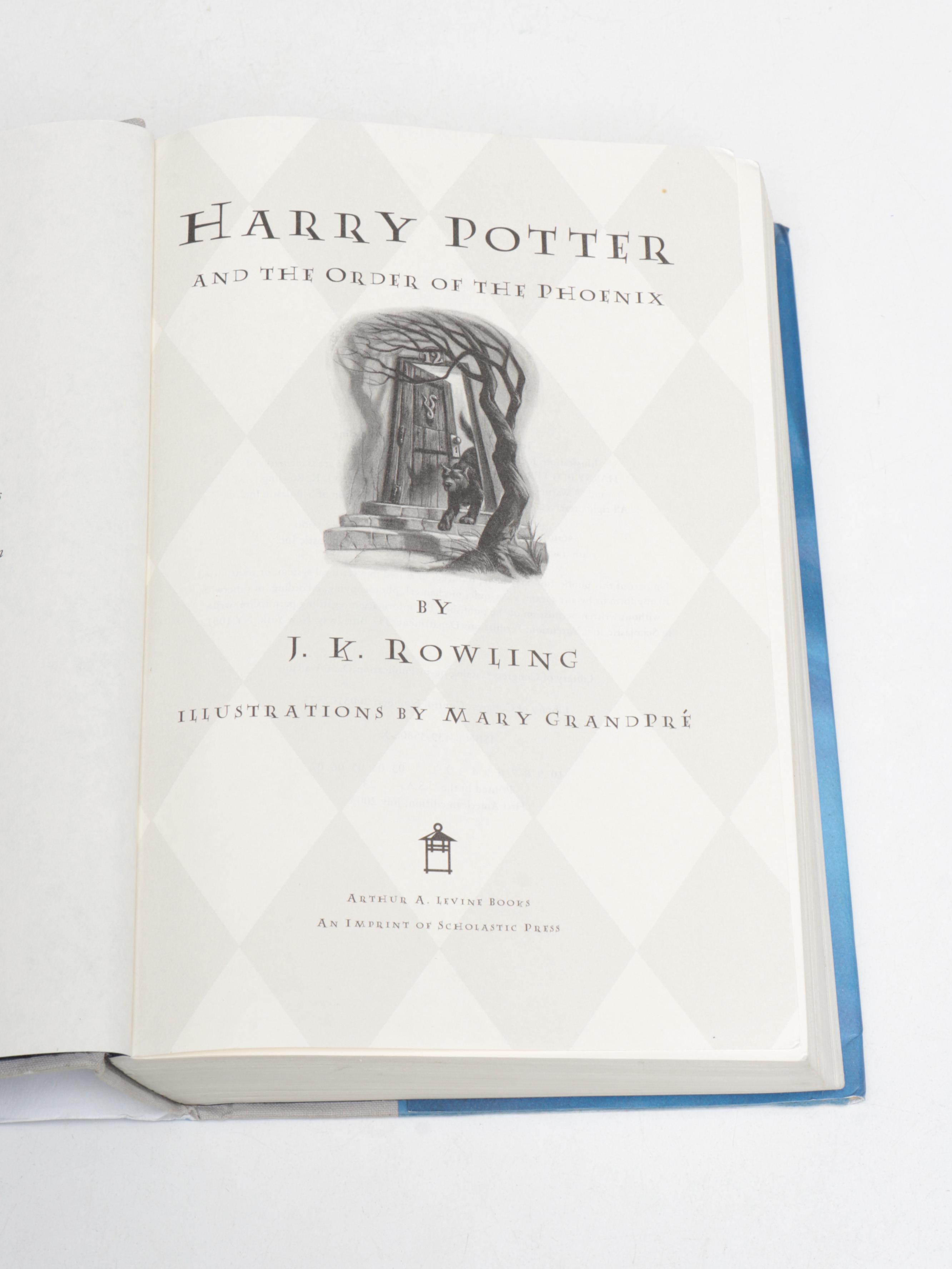 First American Edition "Harry Potter" Complete Series by J. K. Rowling
