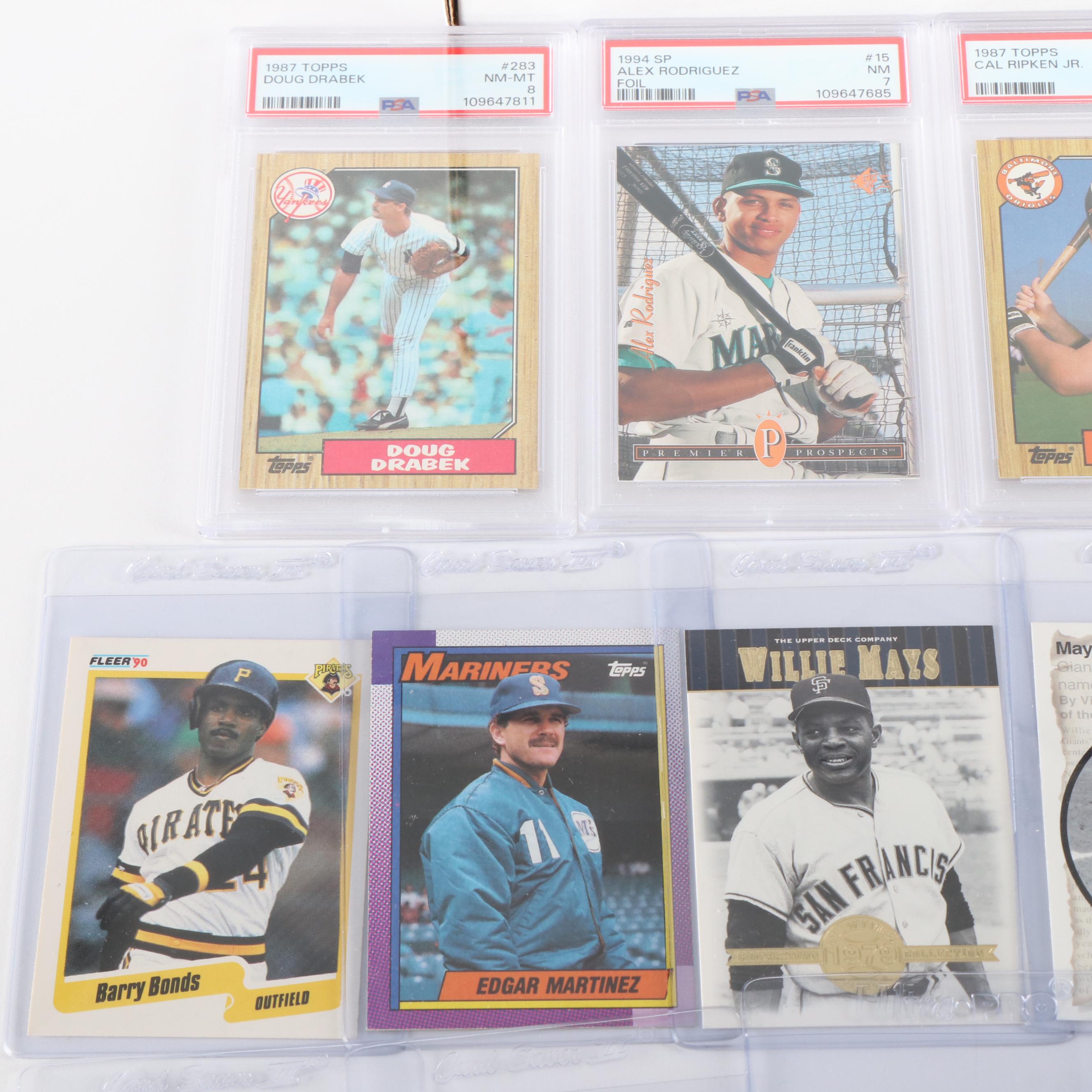 1000+ Card Baseball with HOF'S, Graded Griffey Jr. & Joe Carter Rookie