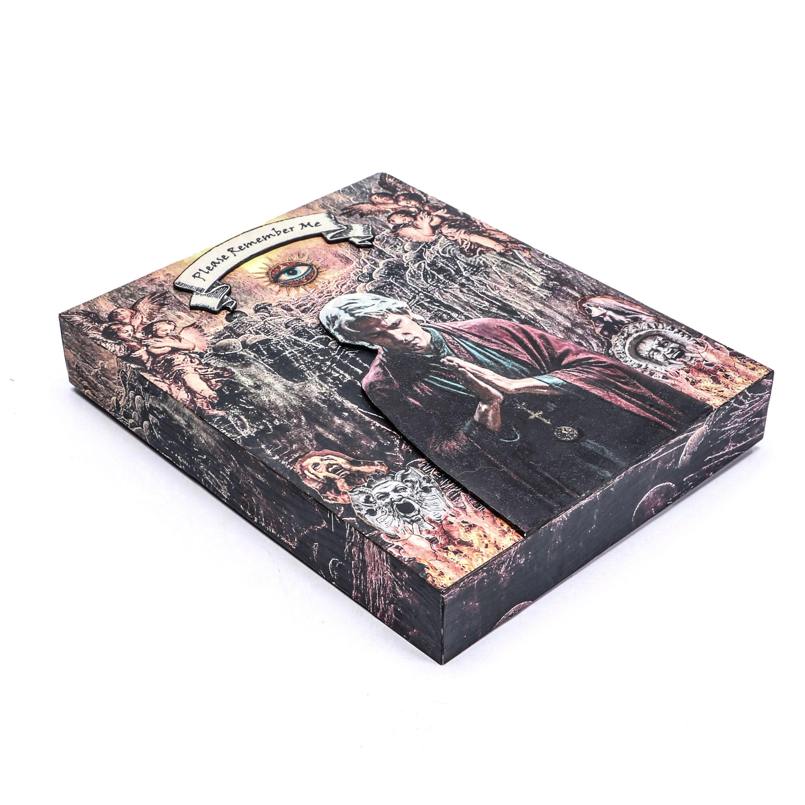 Deborah Kovacs-Sturdevant Mixed Media Composition "Dante's Prayer," 21st Century