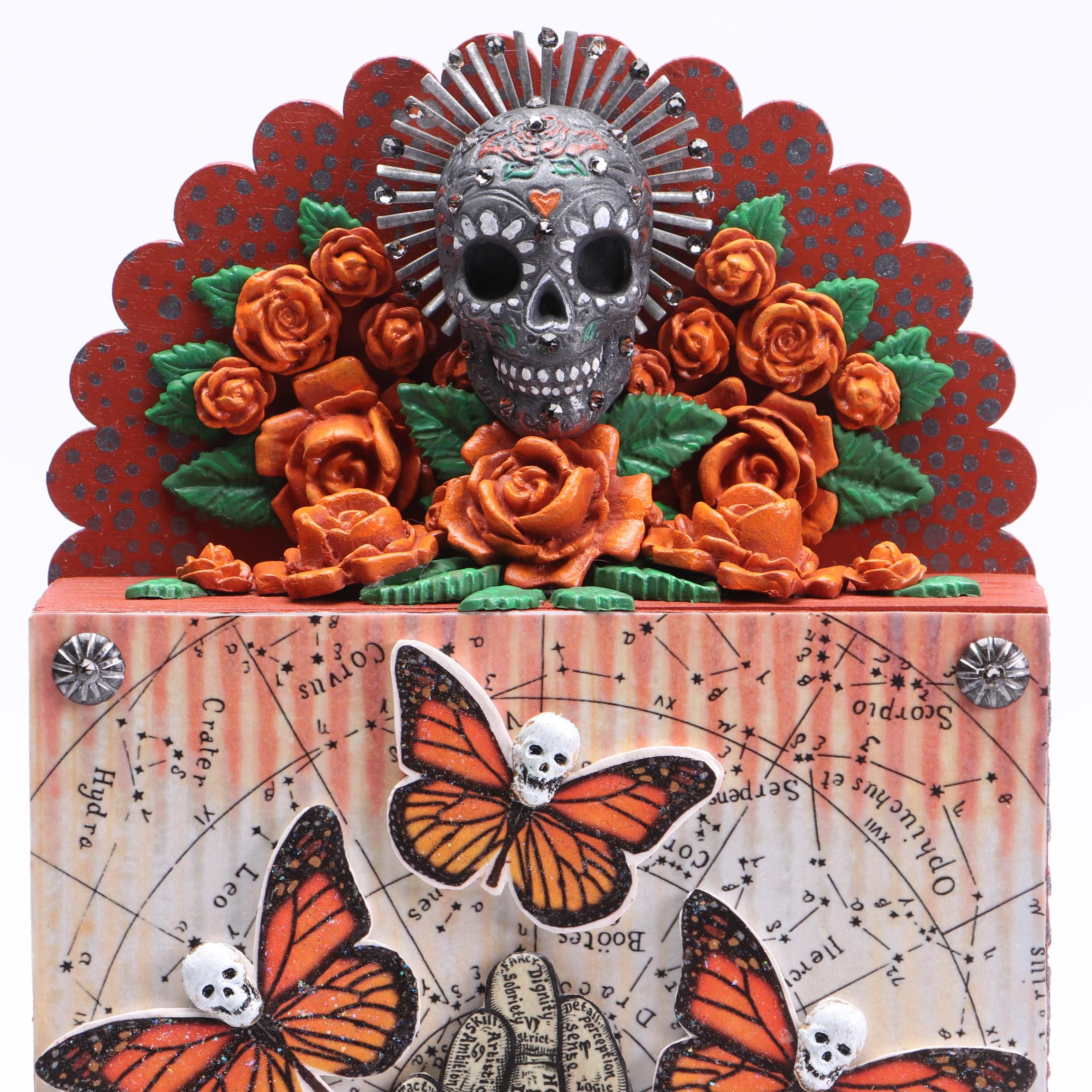 Deborah Kovacs-Sturdevant Mixed Media Composition "Dia de los Muertos"