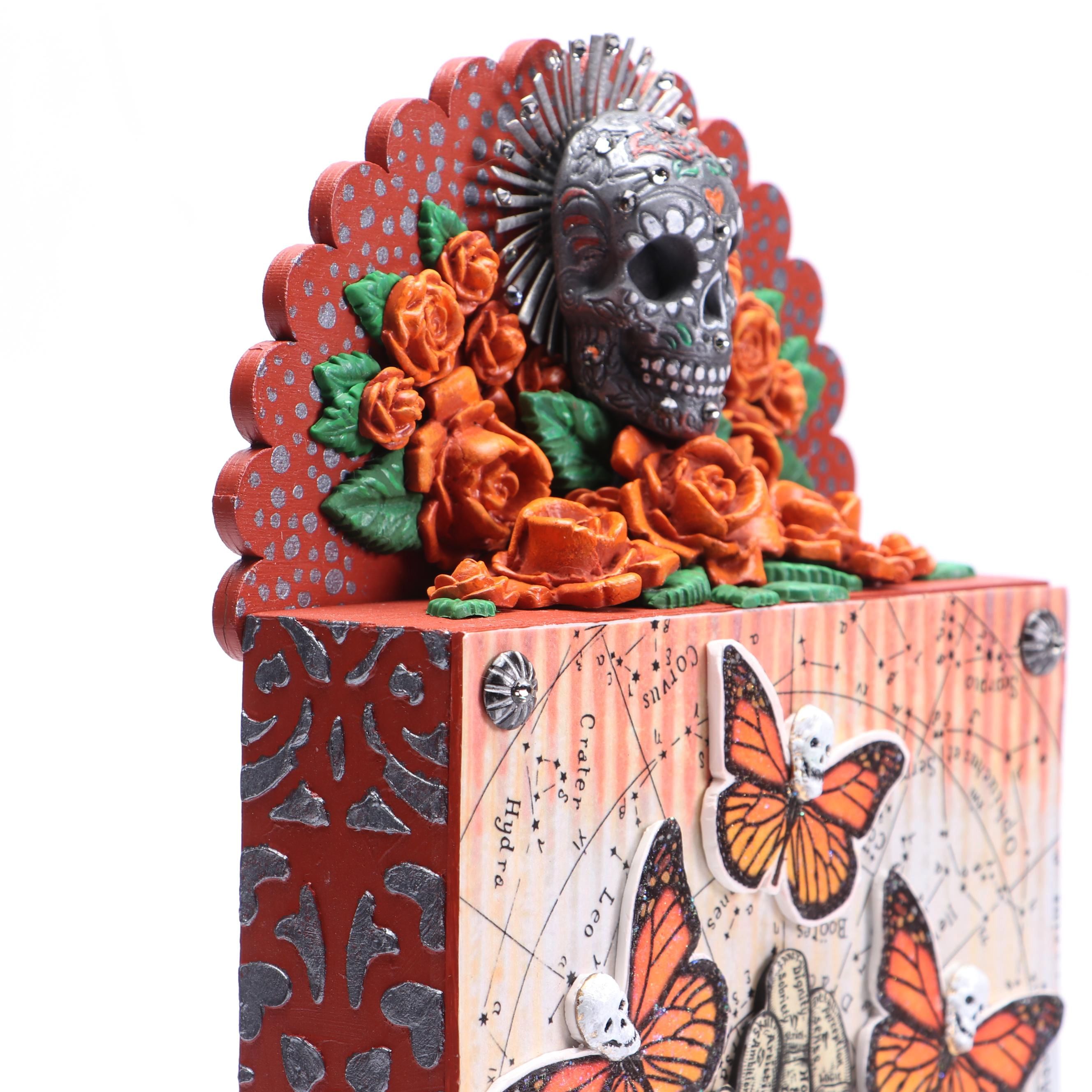 Deborah Kovacs-Sturdevant Mixed Media Composition "Dia de los Muertos"