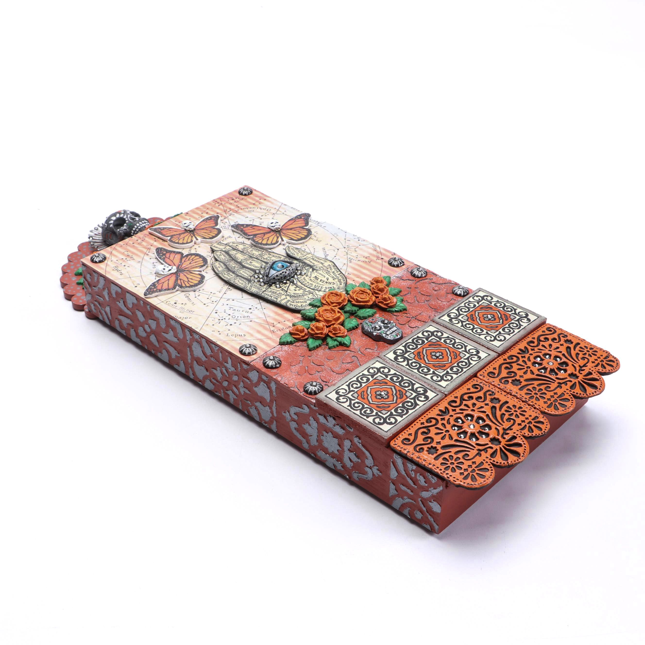 Deborah Kovacs-Sturdevant Mixed Media Composition "Dia de los Muertos"