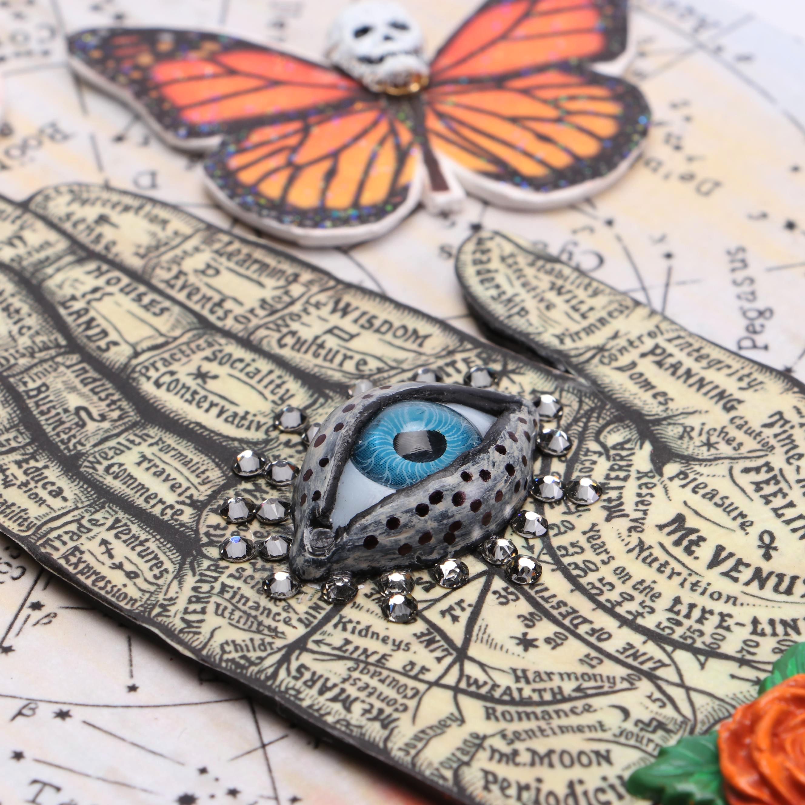 Deborah Kovacs-Sturdevant Mixed Media Composition "Dia de los Muertos"