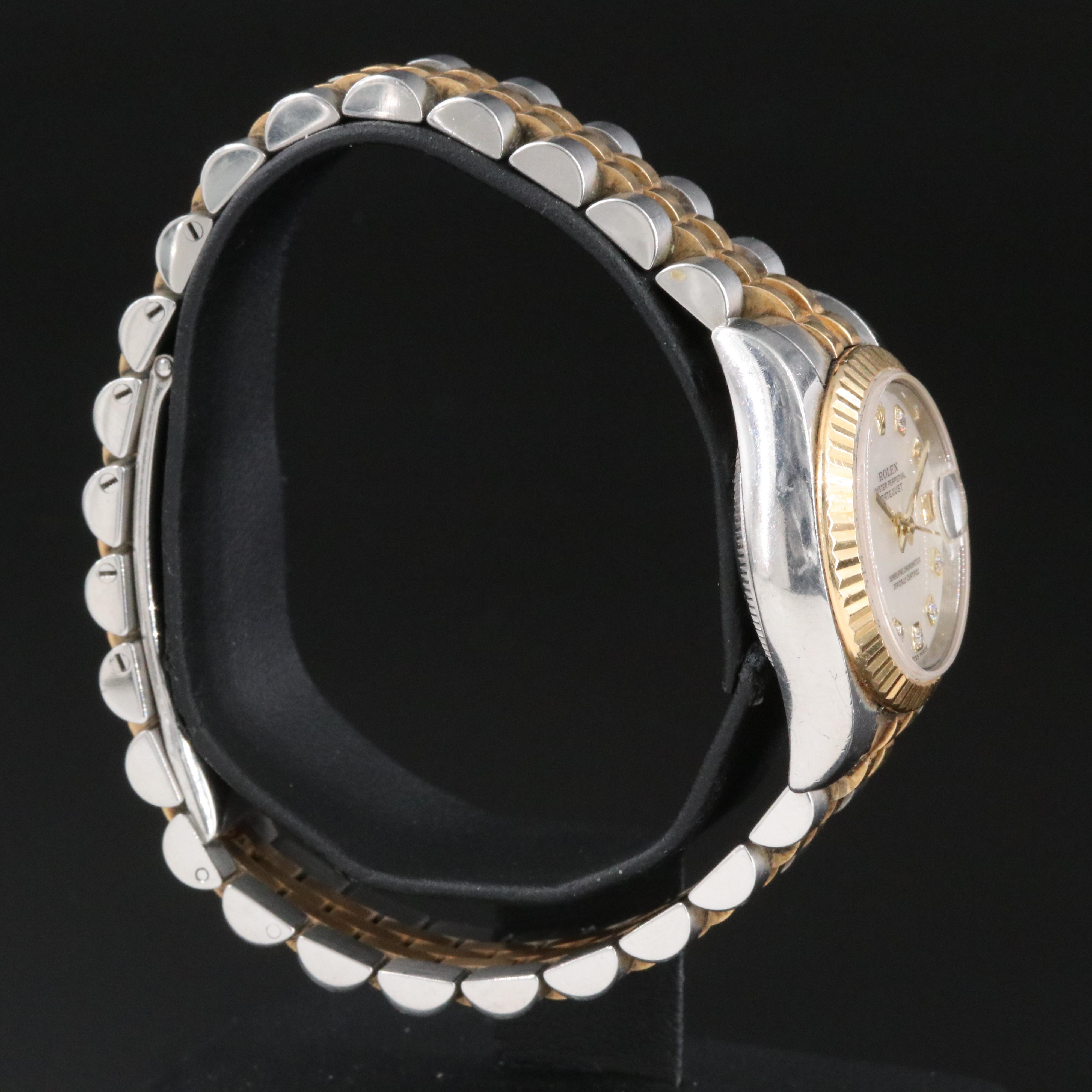 Rolex Datejust 179173 Diamond Mother-of-Pearl 26mm 18K Steel Automatic Watch