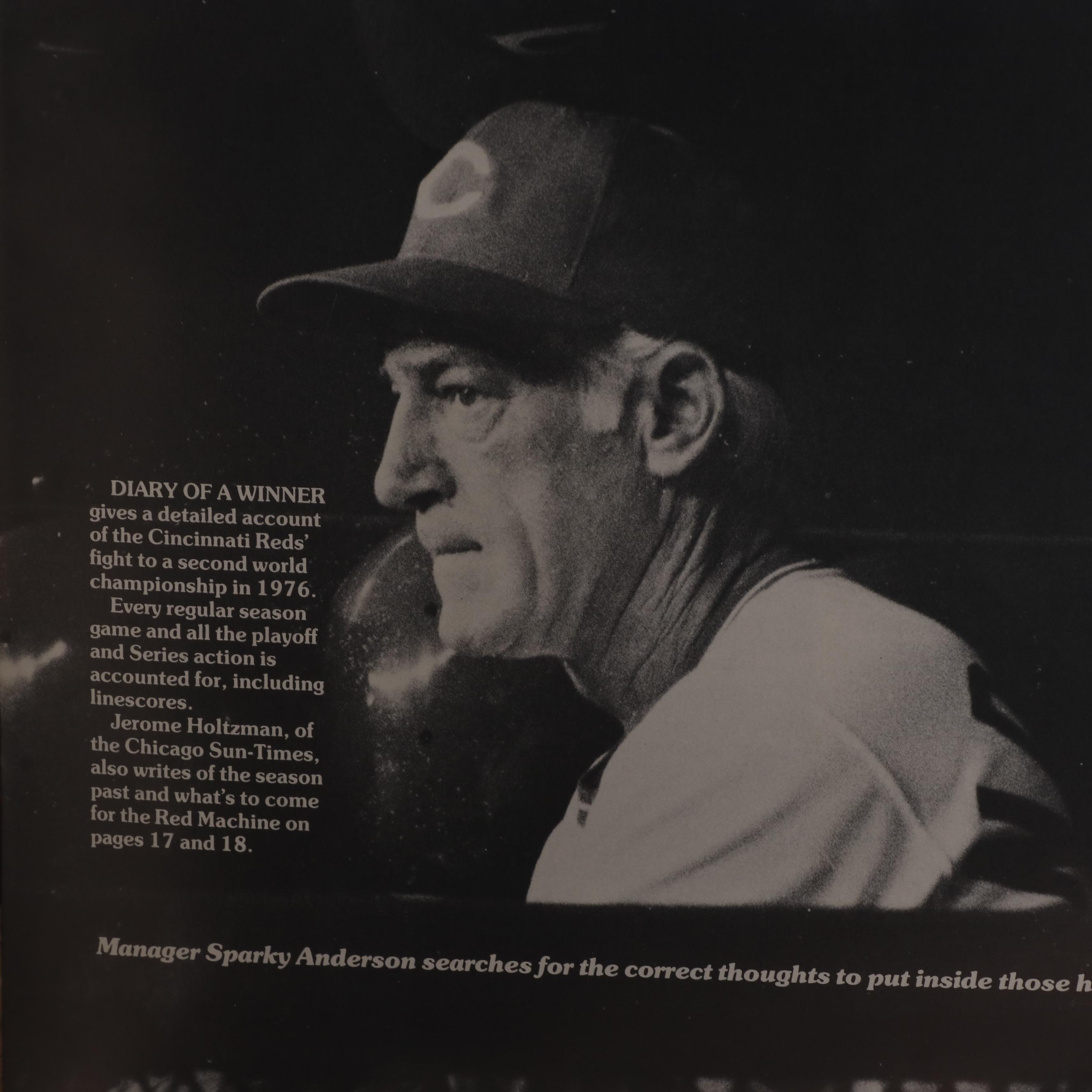 100 Never-Circulated Big Red Machine "Diary of a Winner" Magazines, 1976