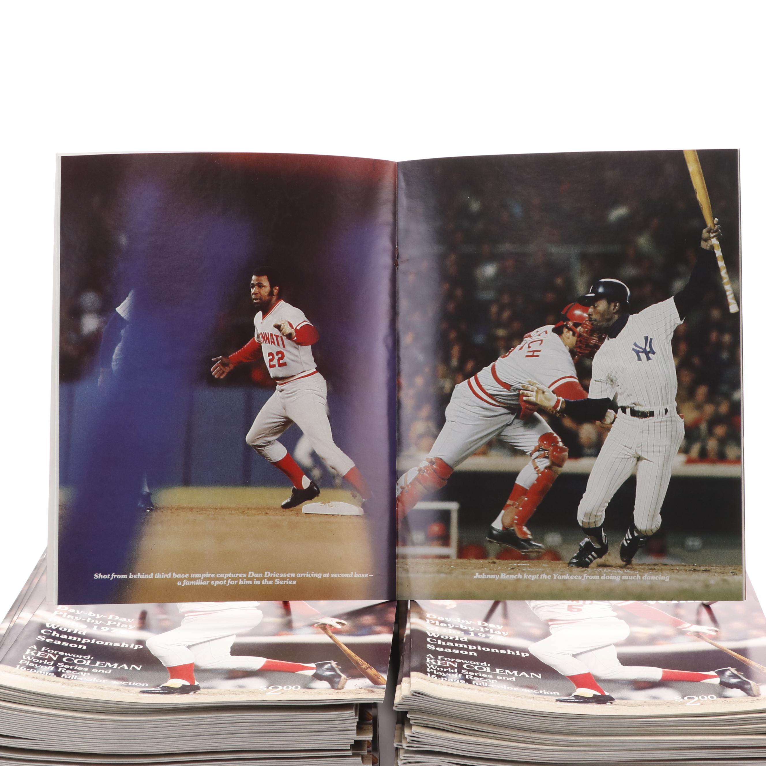 100 Never-Circulated Big Red Machine "Diary of a Winner" Magazines, 1976