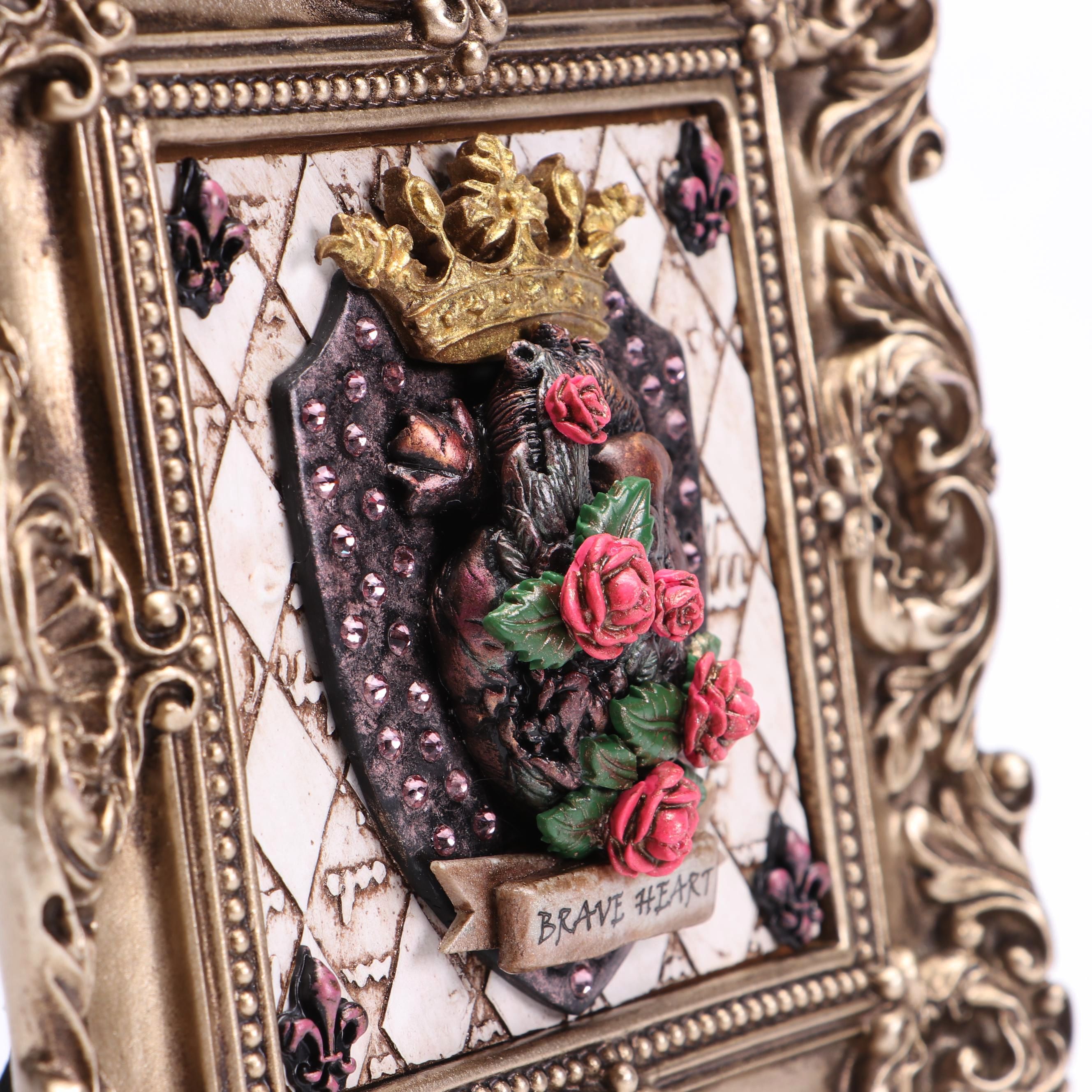 Deborah Kovacs-Sturdevant Mixed Media Composition "Brave Heart," 21st Century